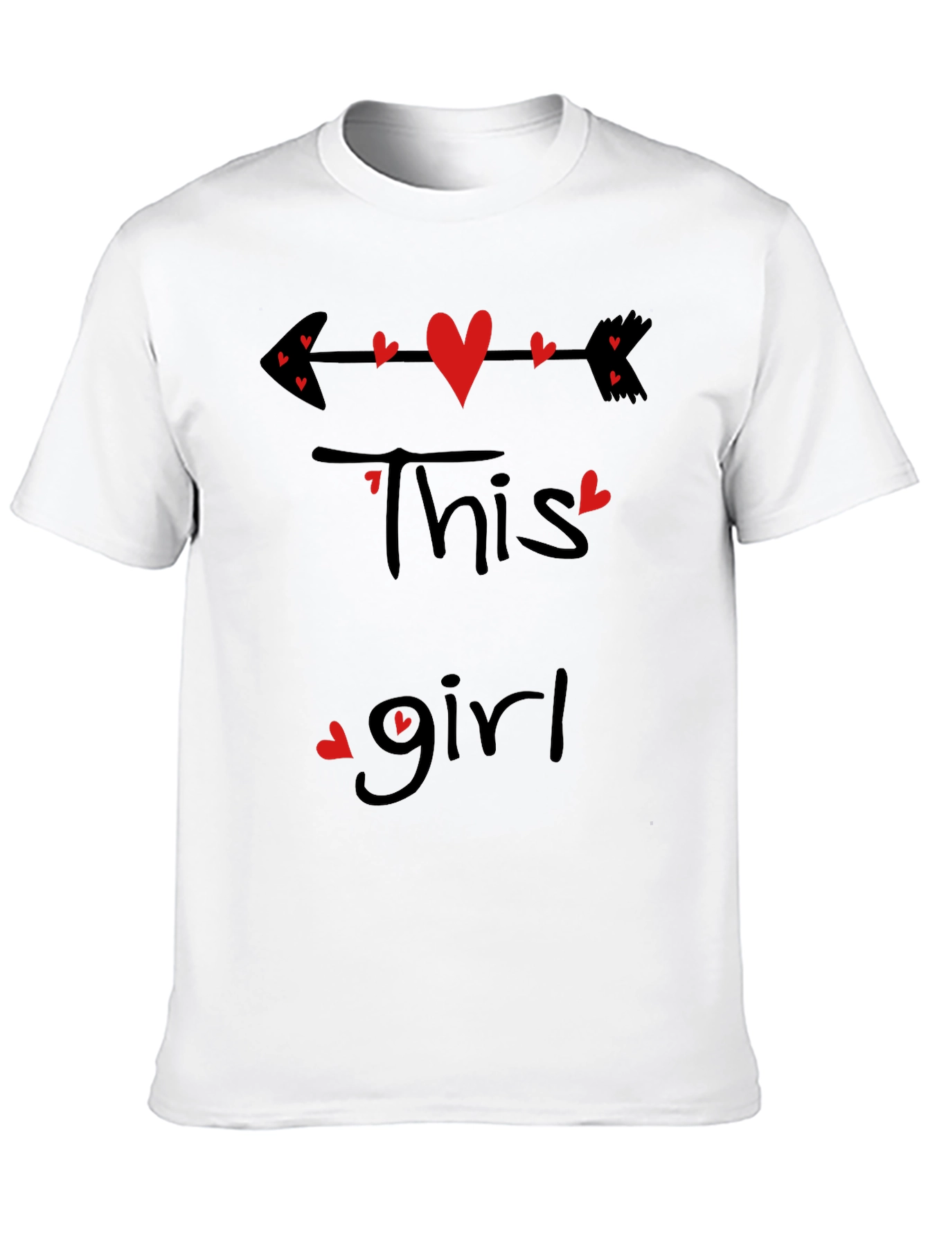 This Girl Heart Arrow Valentines T-Shirt