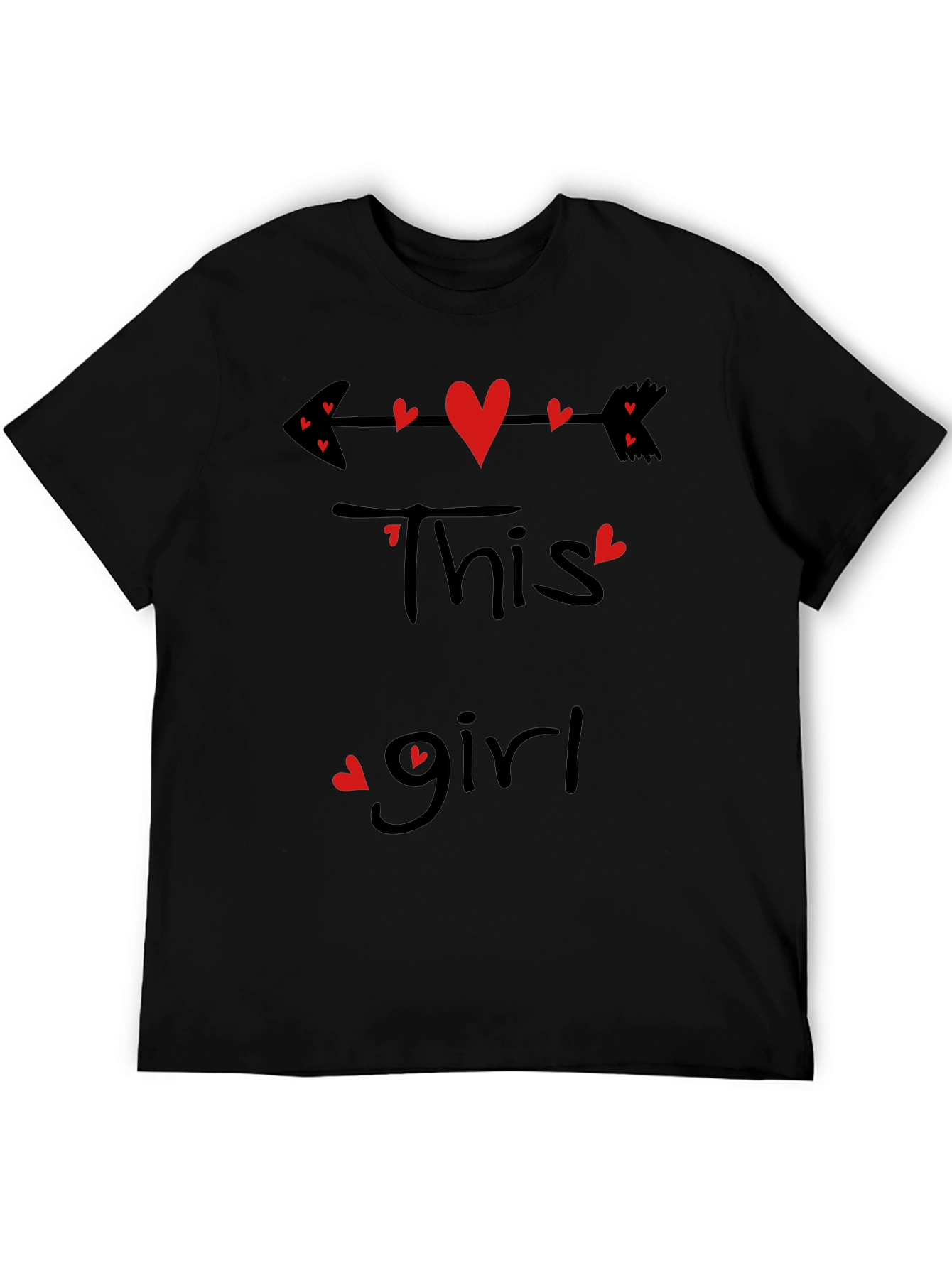 This Girl Heart Arrow Valentines T-Shirt