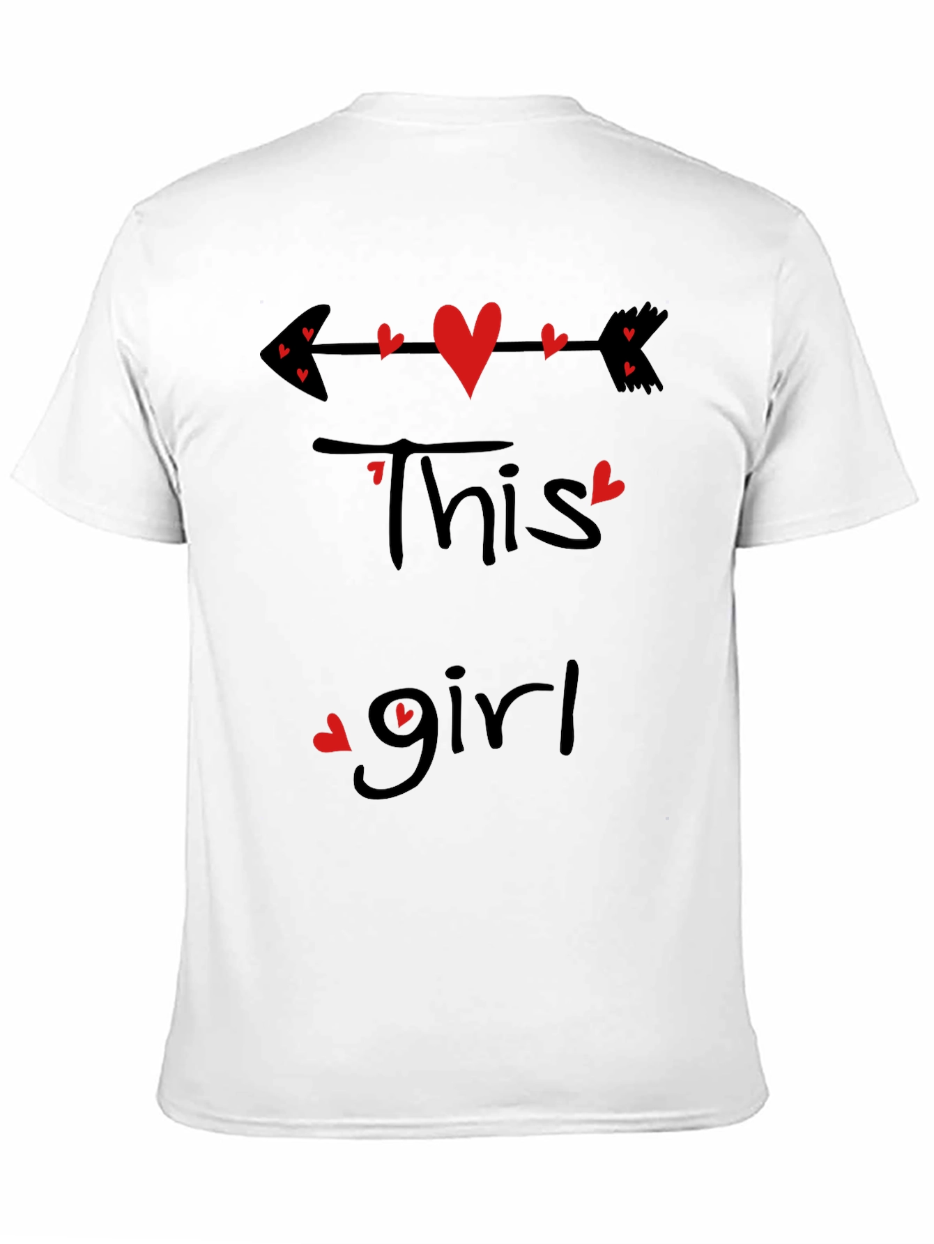 This Girl Heart Arrow Valentines T-Shirt