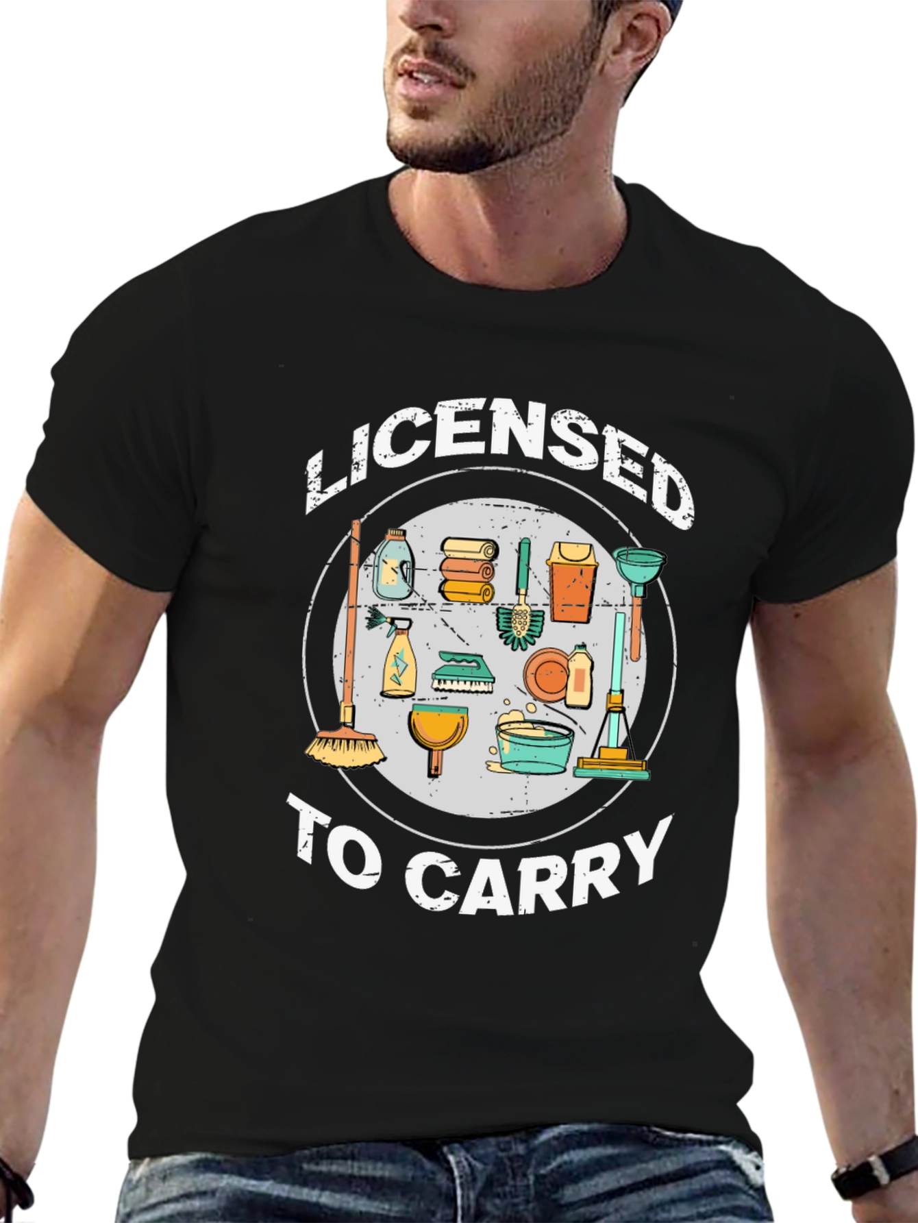 Licensed to Carry Cleaning Crew T-Shirt