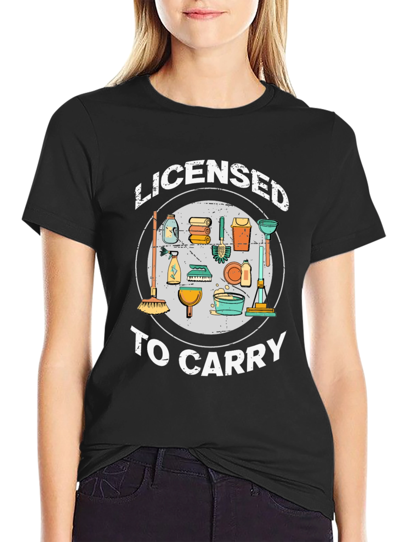 Licensed to Carry Cleaning Crew T-Shirt