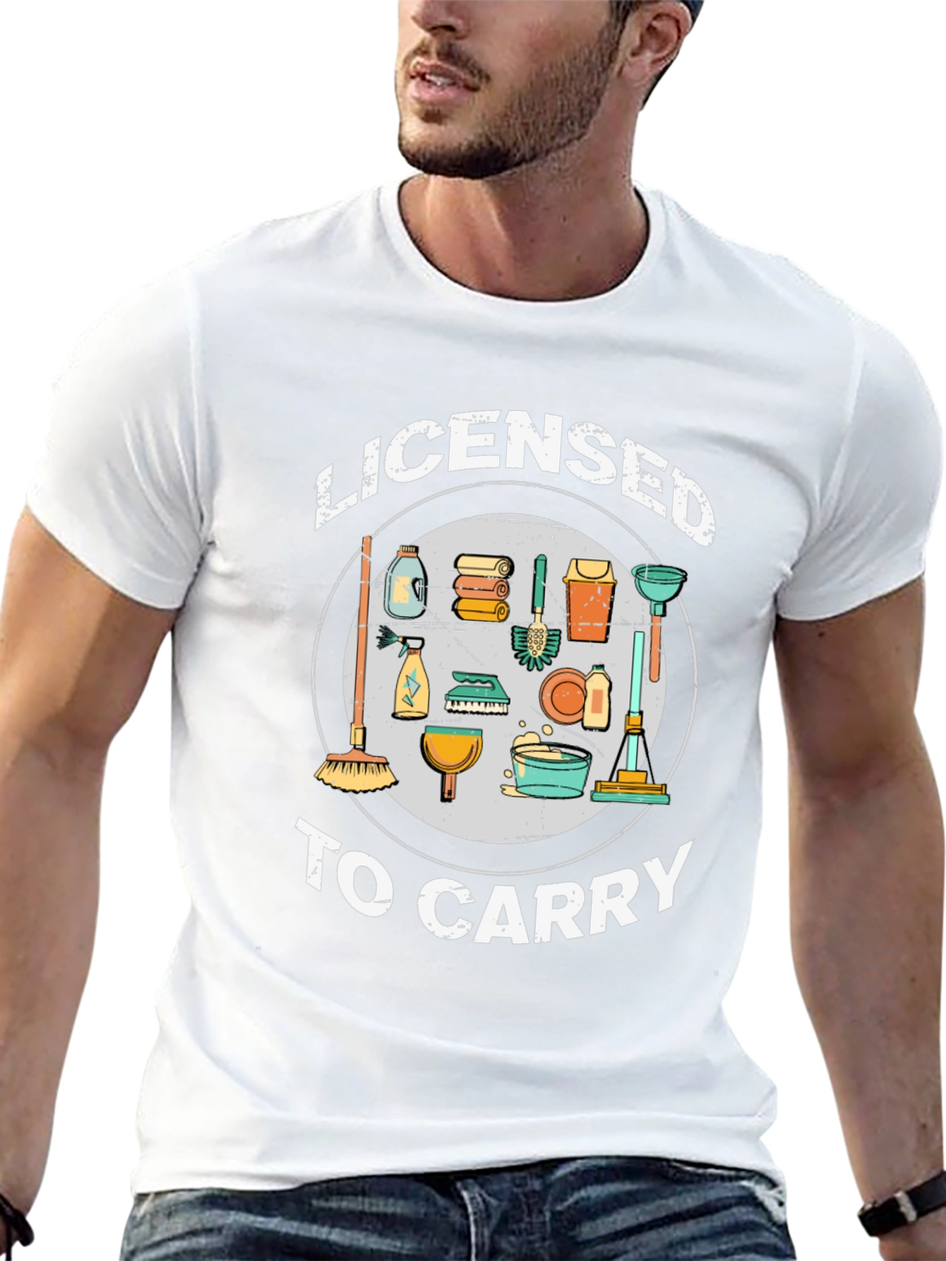 Licensed to Carry Cleaning Crew T-Shirt