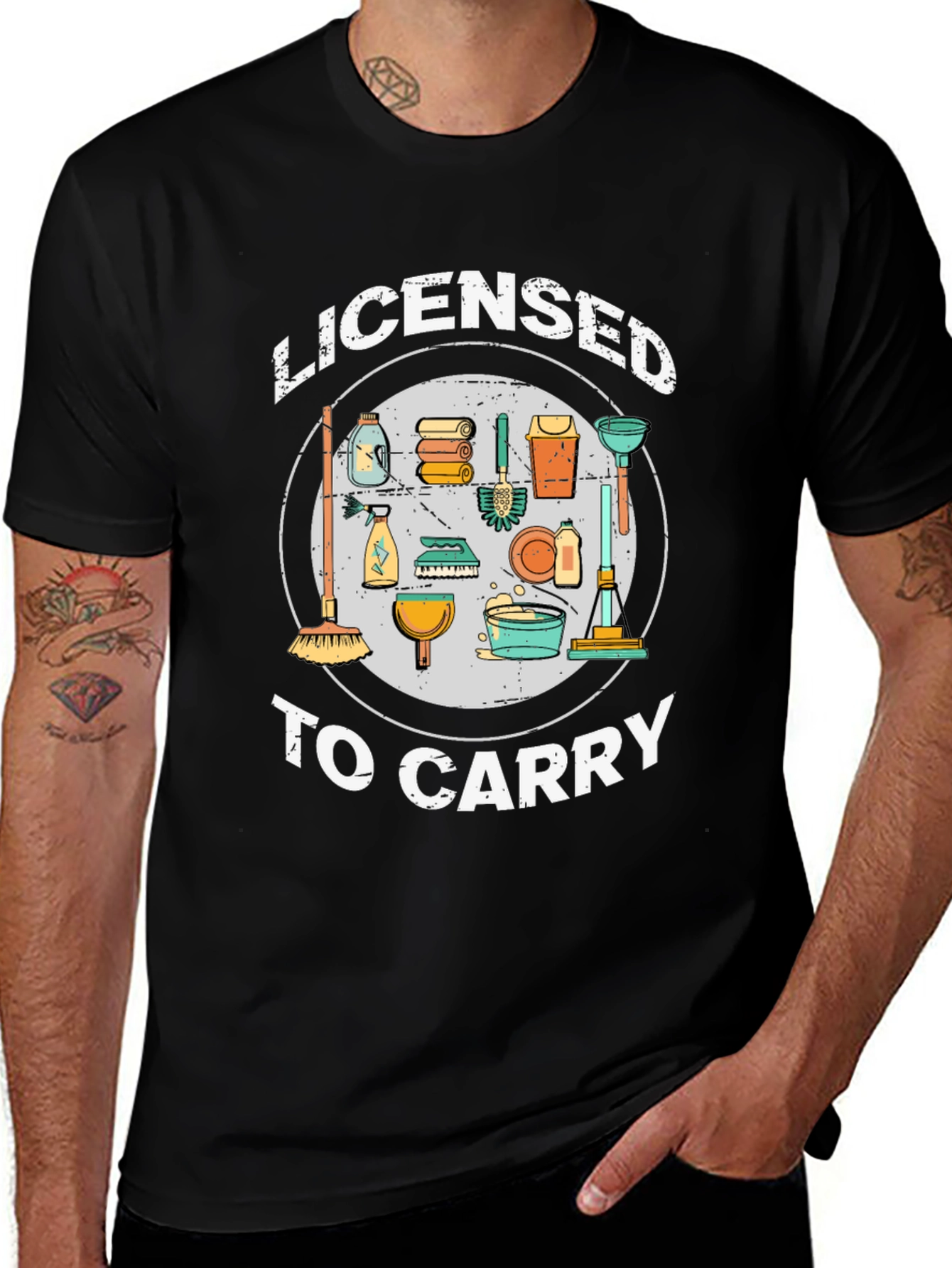 Licensed to Carry Cleaning Crew T-Shirt