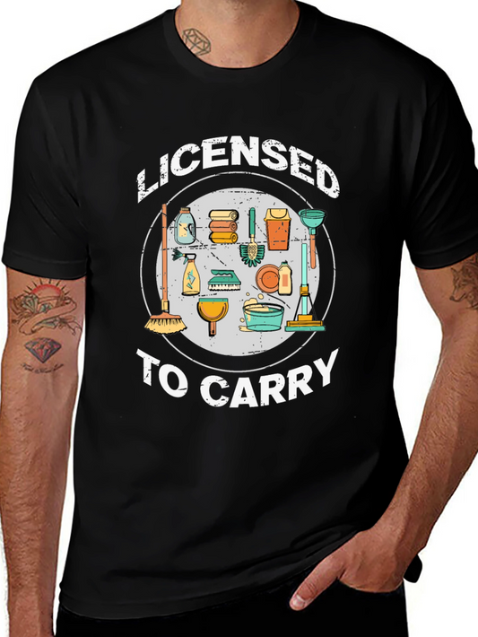 Licensed to Carry Cleaning Crew T-Shirt