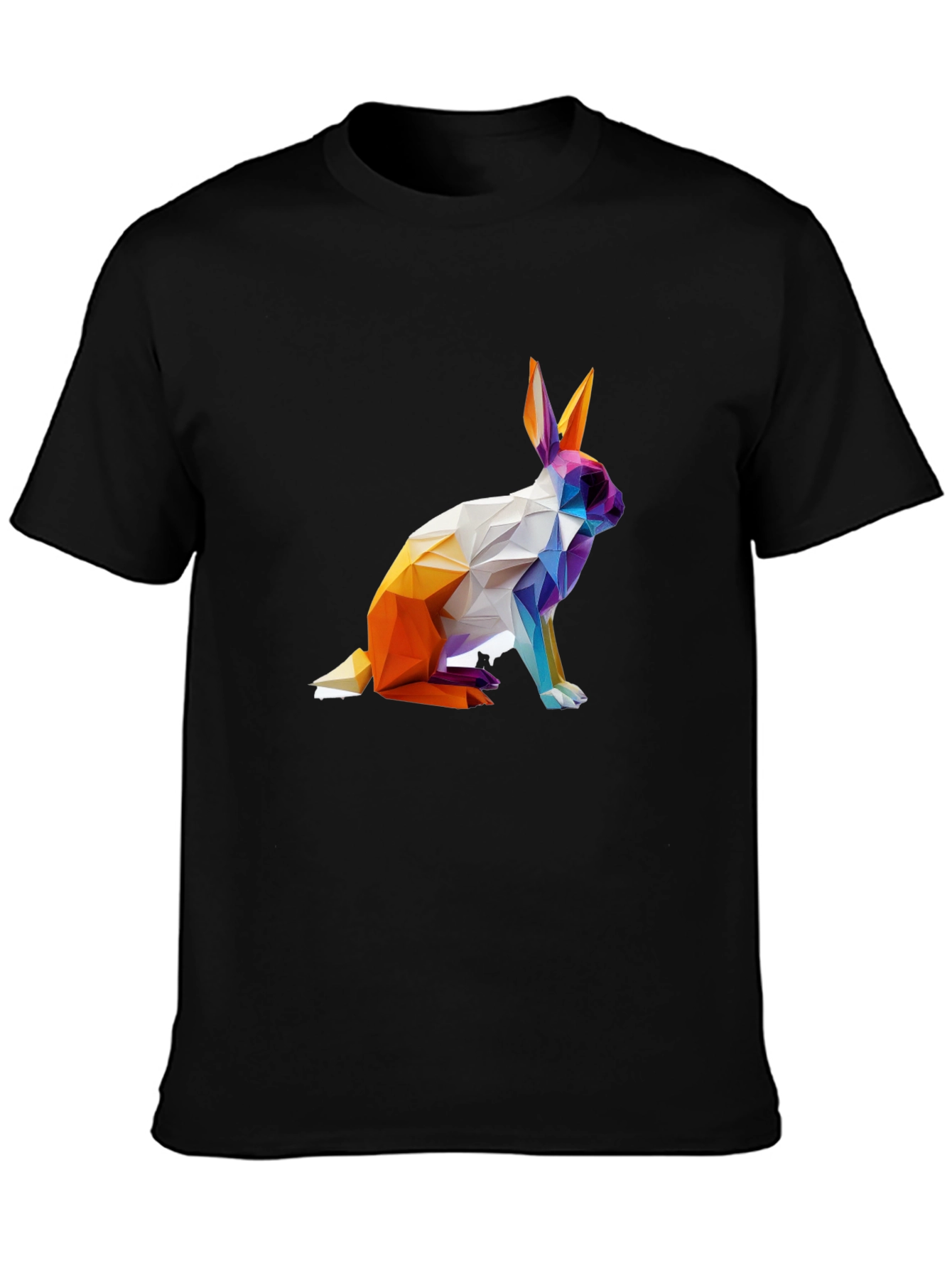 Geometric Rabbit Graphic T-Shirt