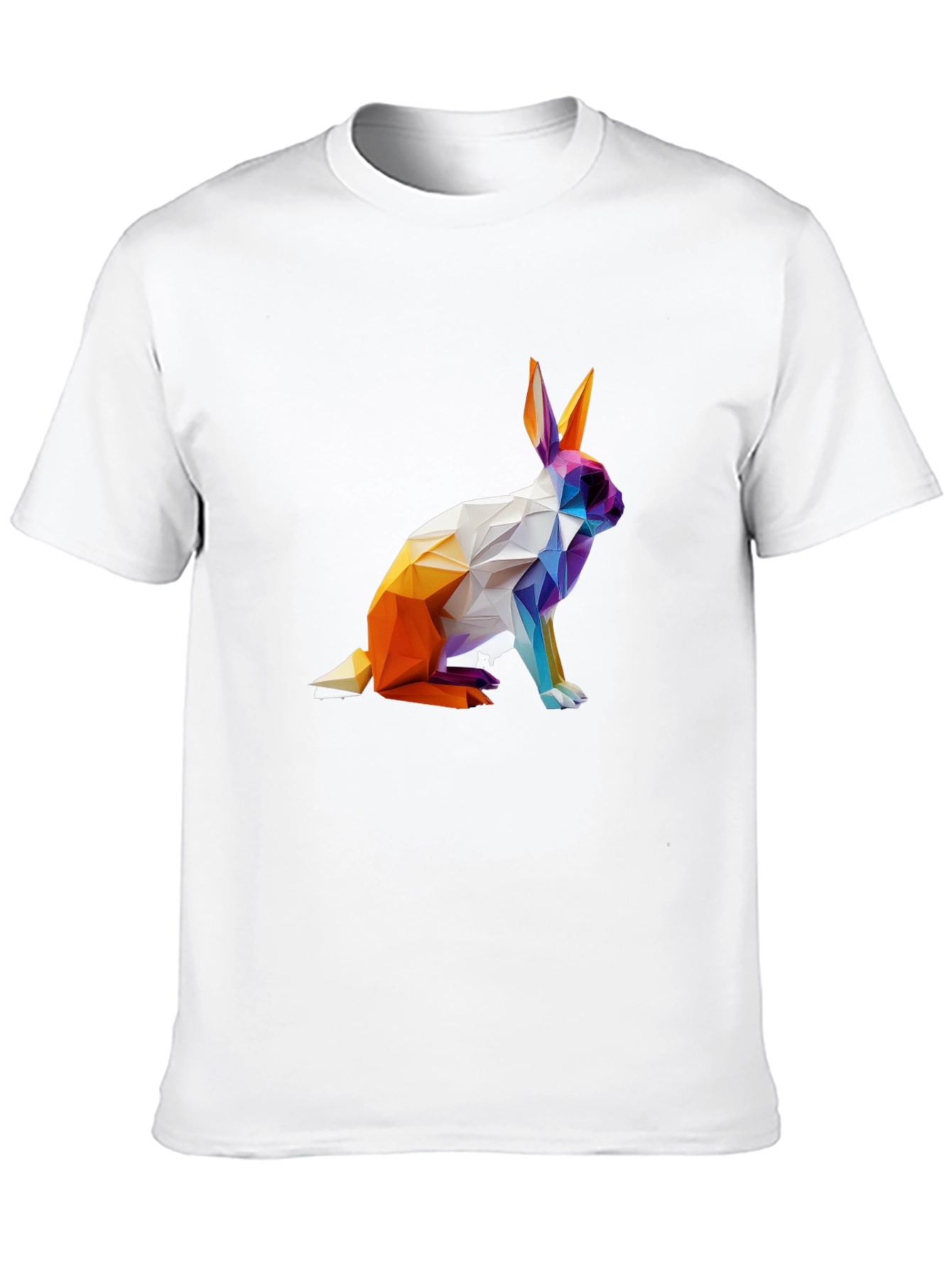 Geometric Rabbit Graphic T-Shirt