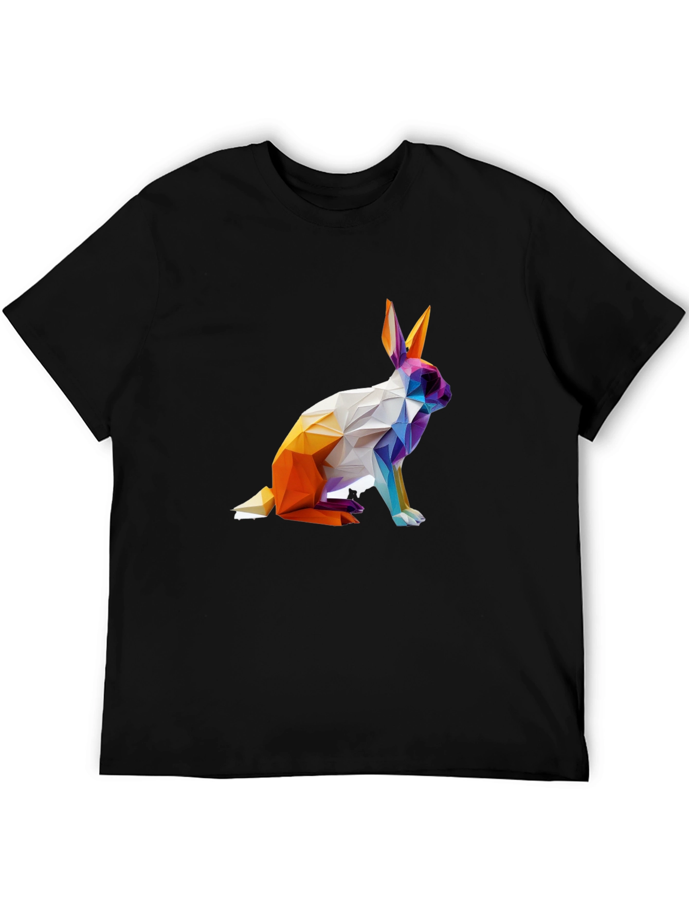 Geometric Rabbit Graphic T-Shirt