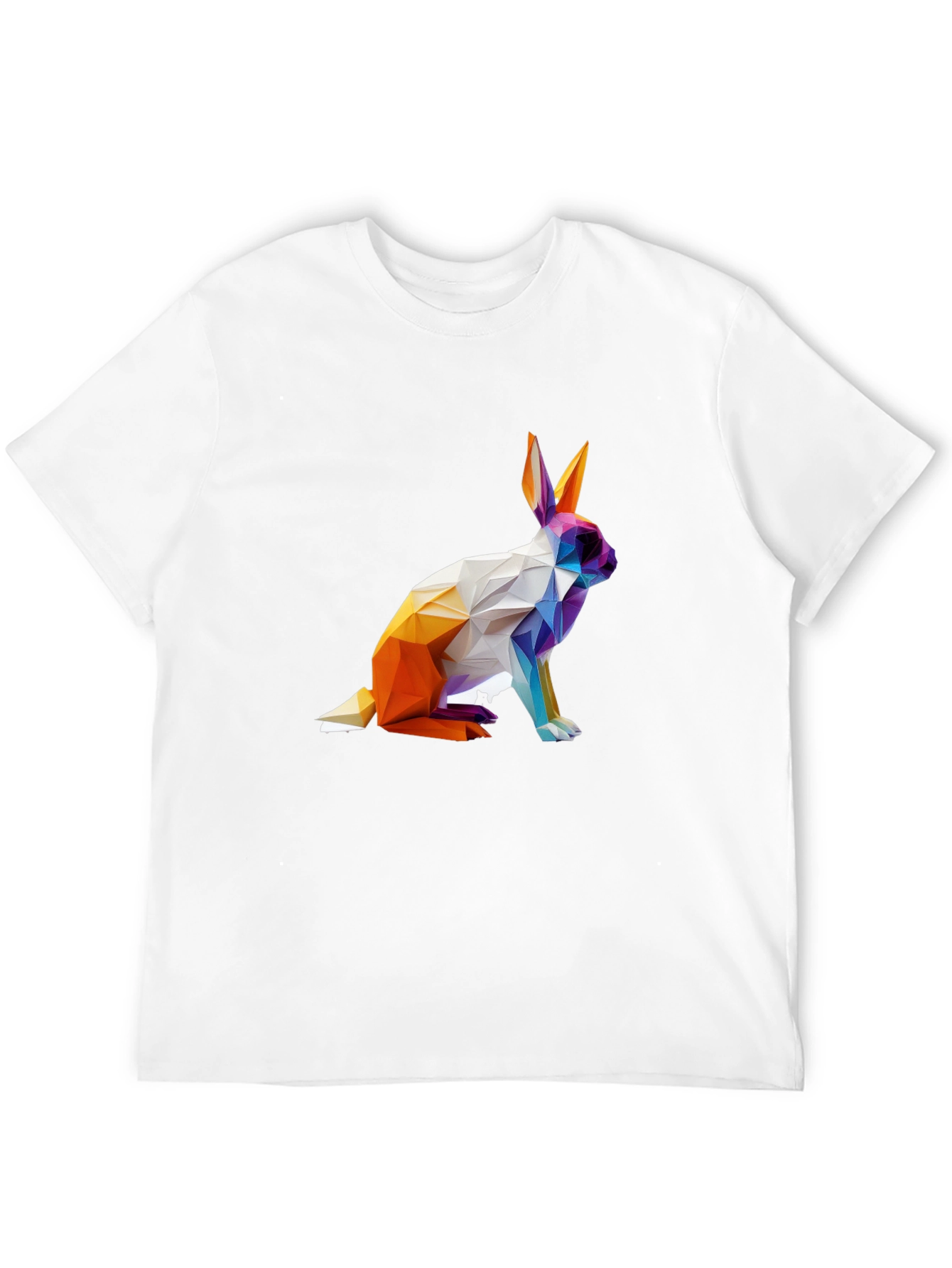 Geometric Rabbit Graphic T-Shirt