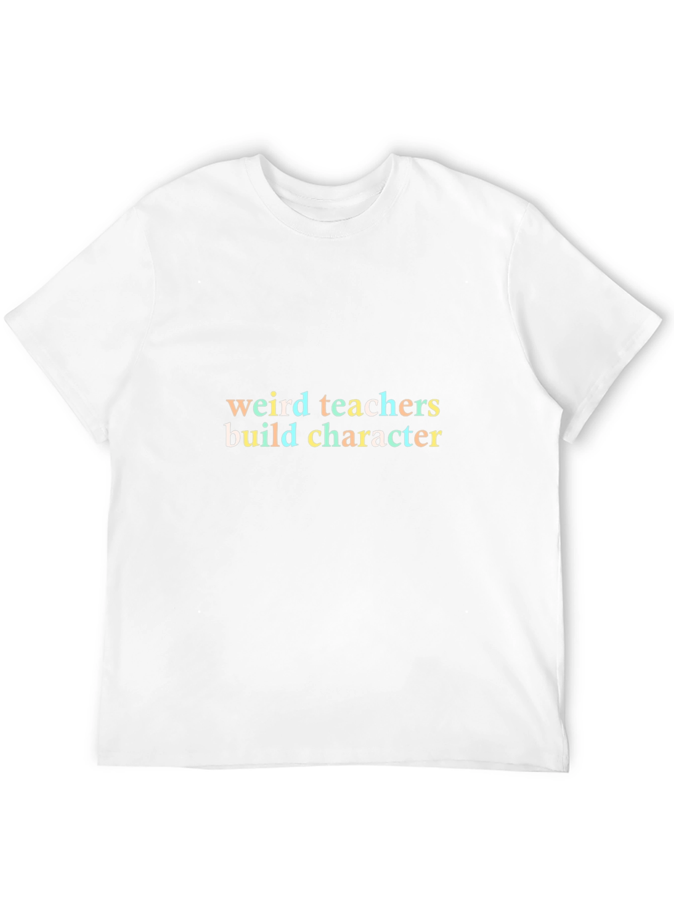 Weird Teachers Build Character Black T-Shirt