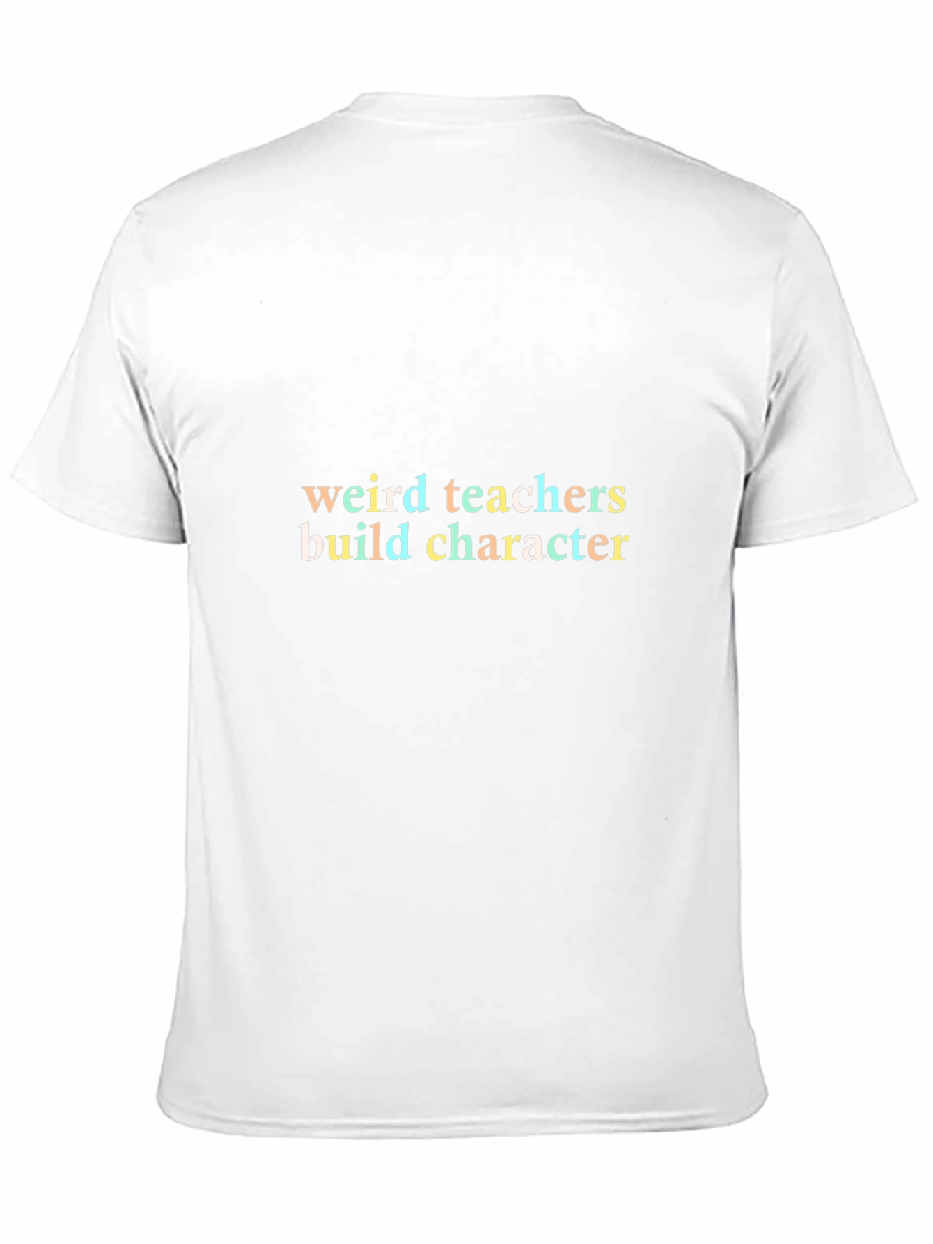 Weird Teachers Build Character Black T-Shirt