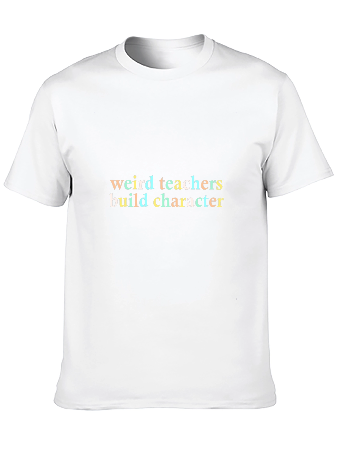 Weird Teachers Build Character Black T-Shirt