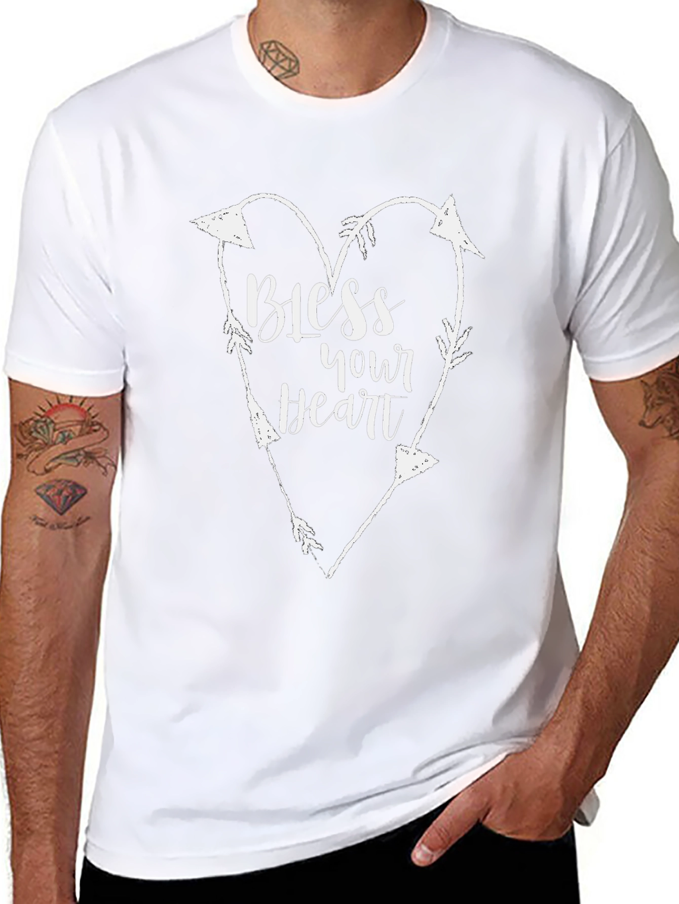 Bless Your Heart Arrow Heart T-Shirt