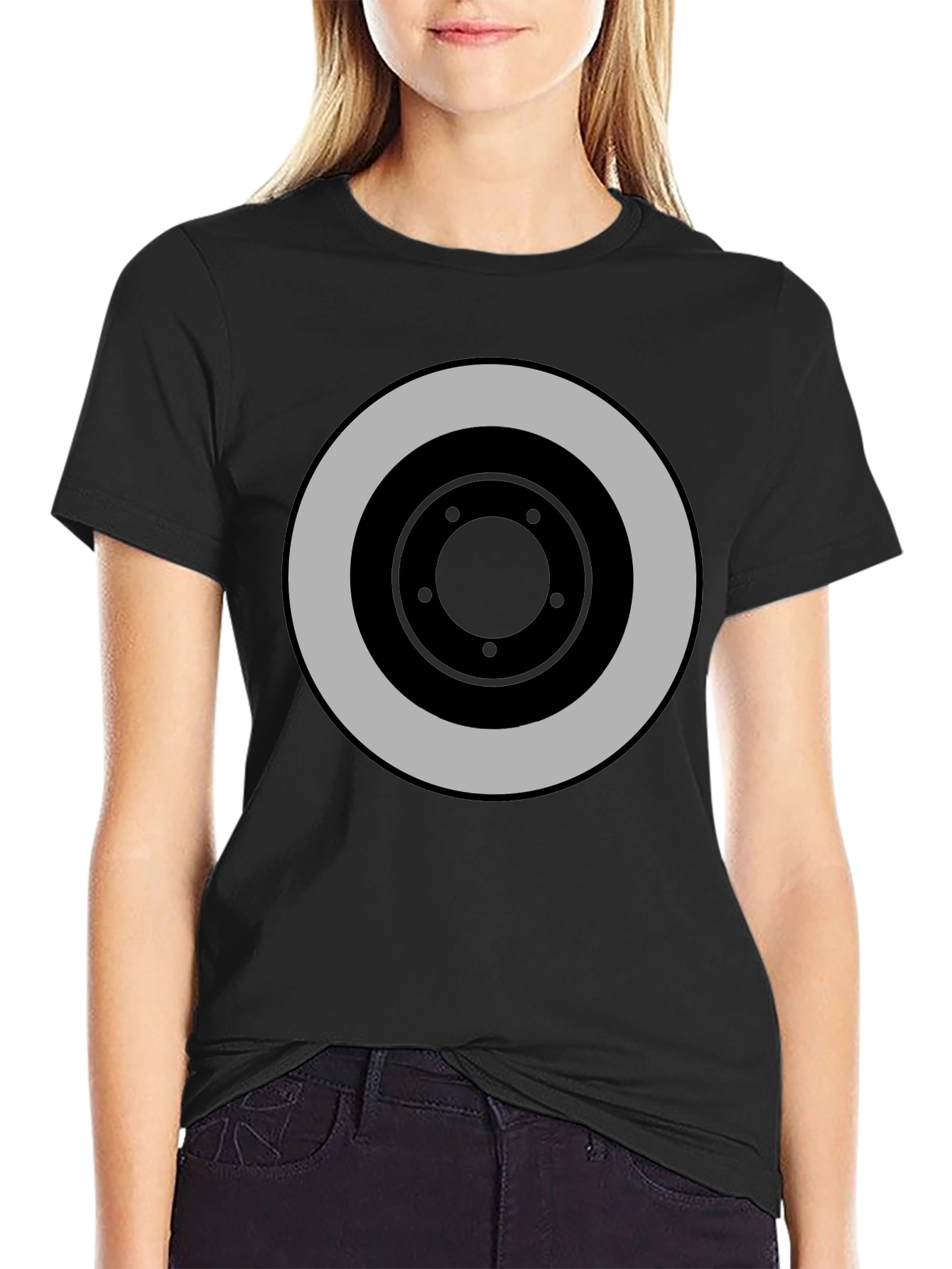 Target Graphic Black T-Shirt: Bold Style