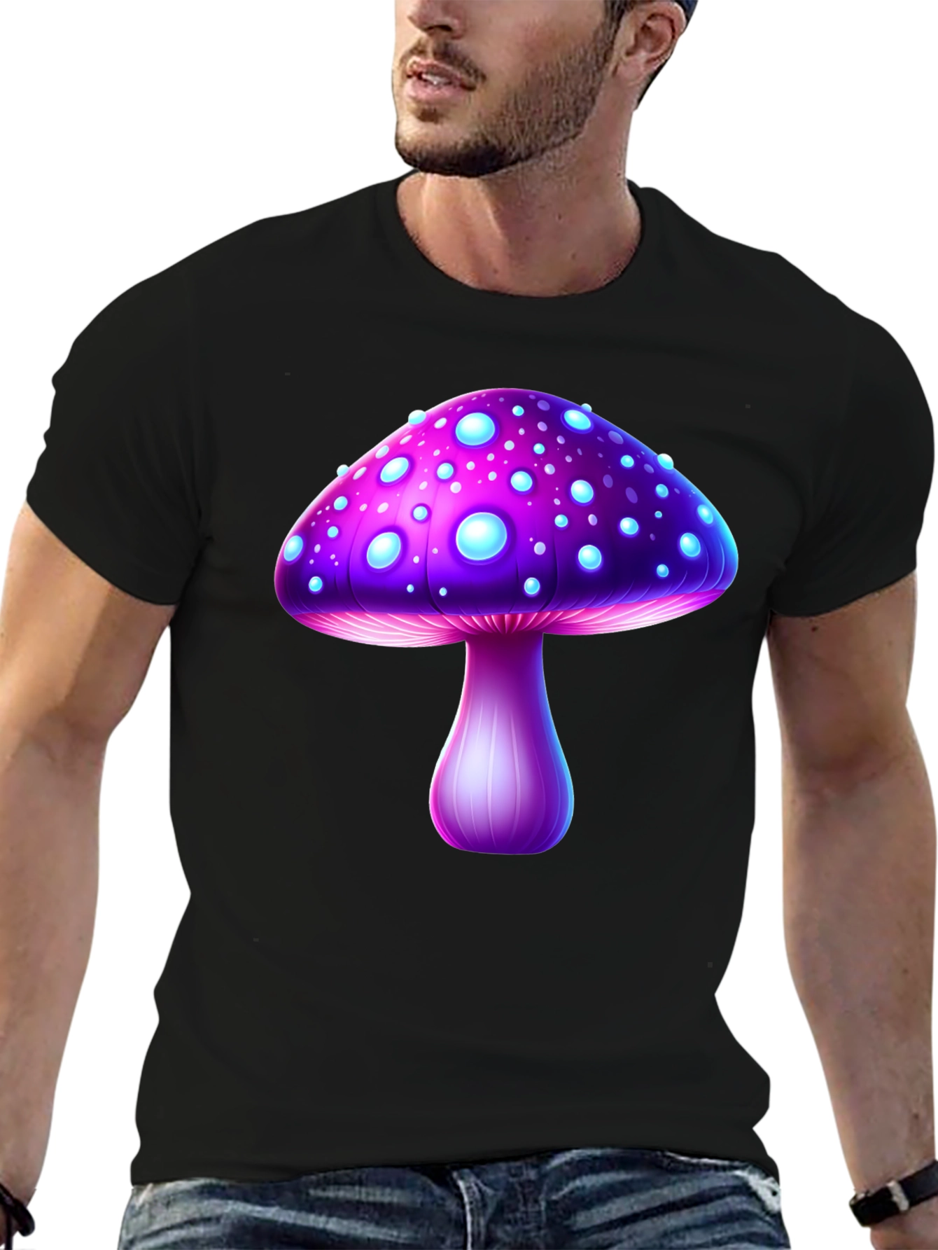 Mushroom Graphic T-Shirt - Unique Fantasy Design