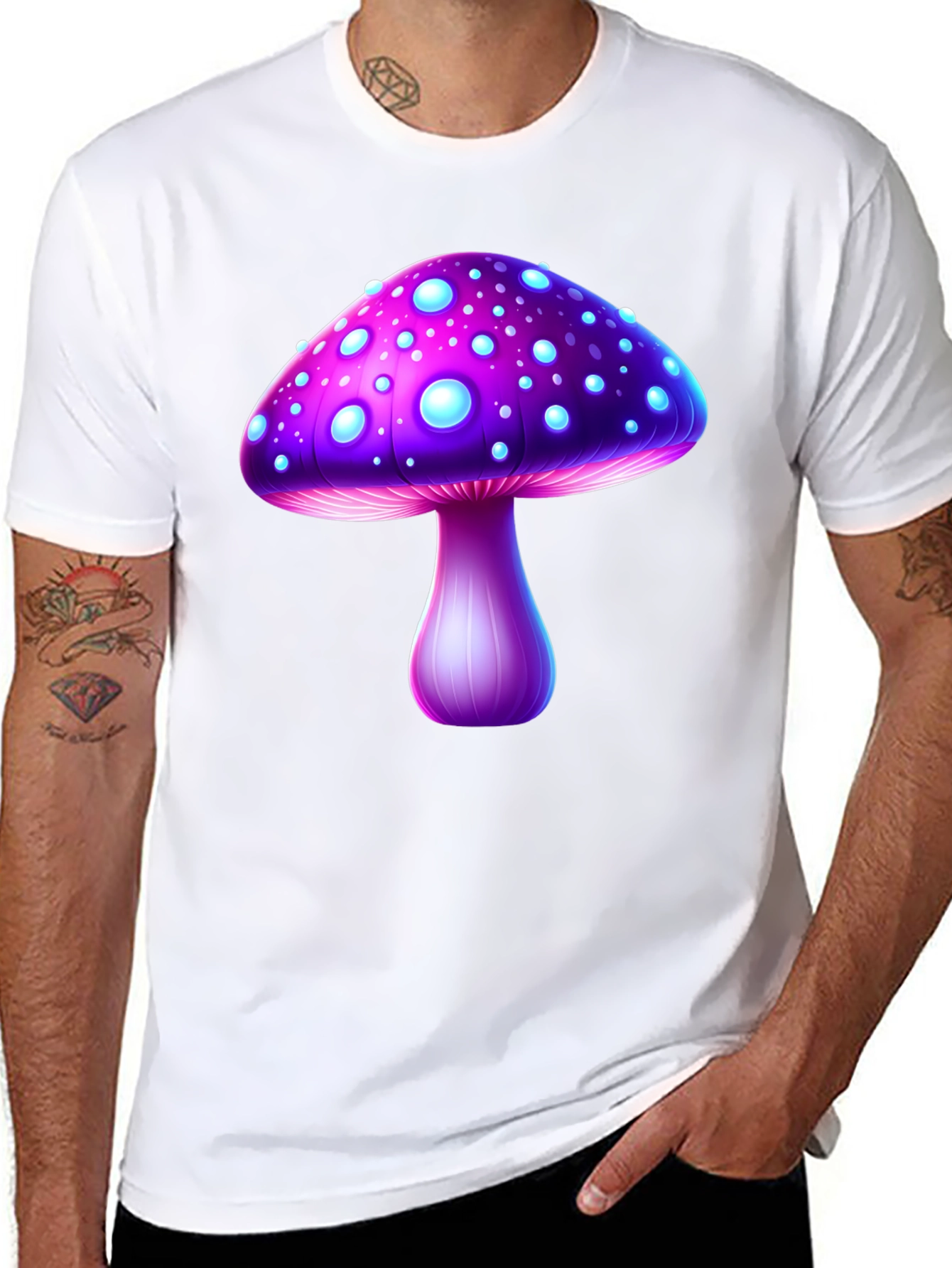 Mushroom Graphic T-Shirt - Unique Fantasy Design