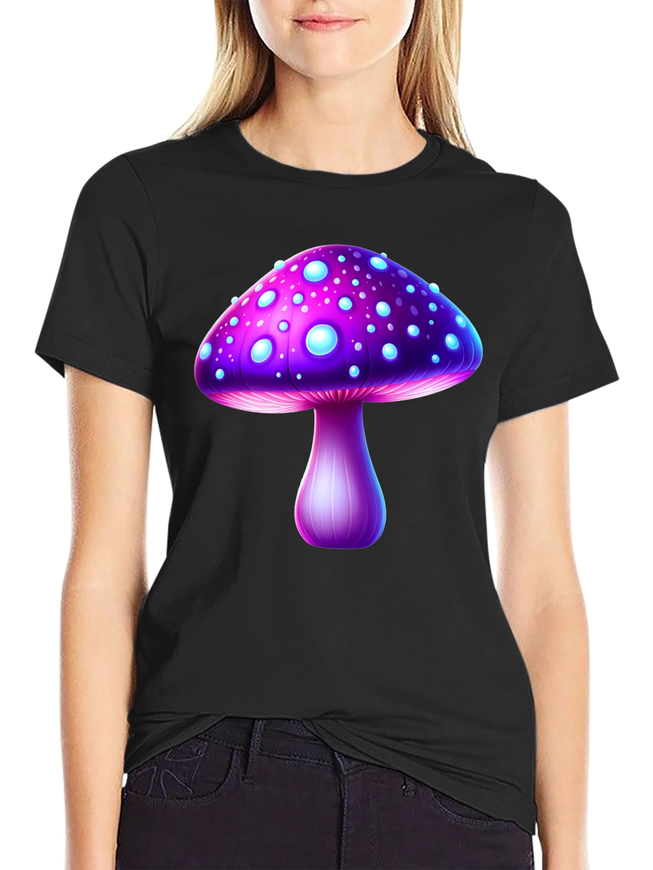 Mushroom Graphic T-Shirt - Unique Fantasy Design