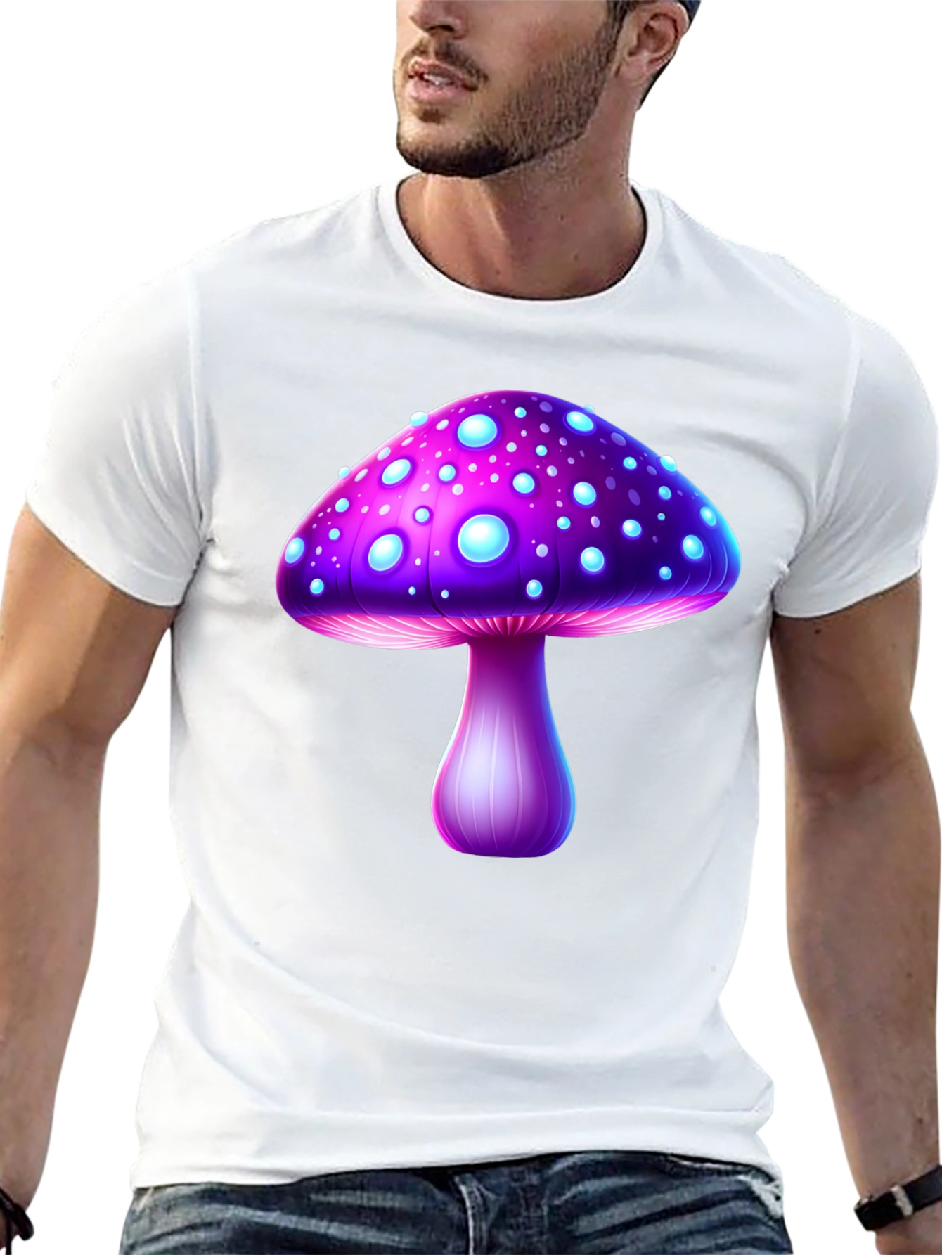 Mushroom Graphic T-Shirt - Unique Fantasy Design