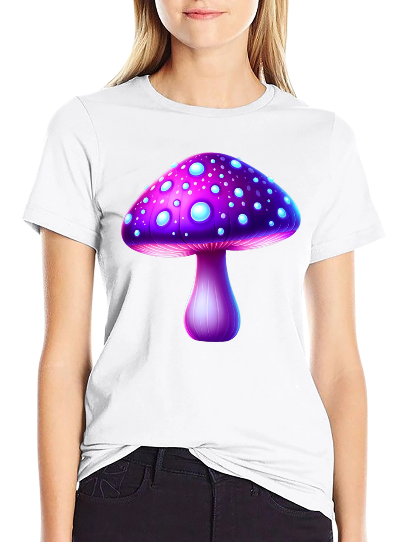 Mushroom Graphic T-Shirt - Unique Fantasy Design