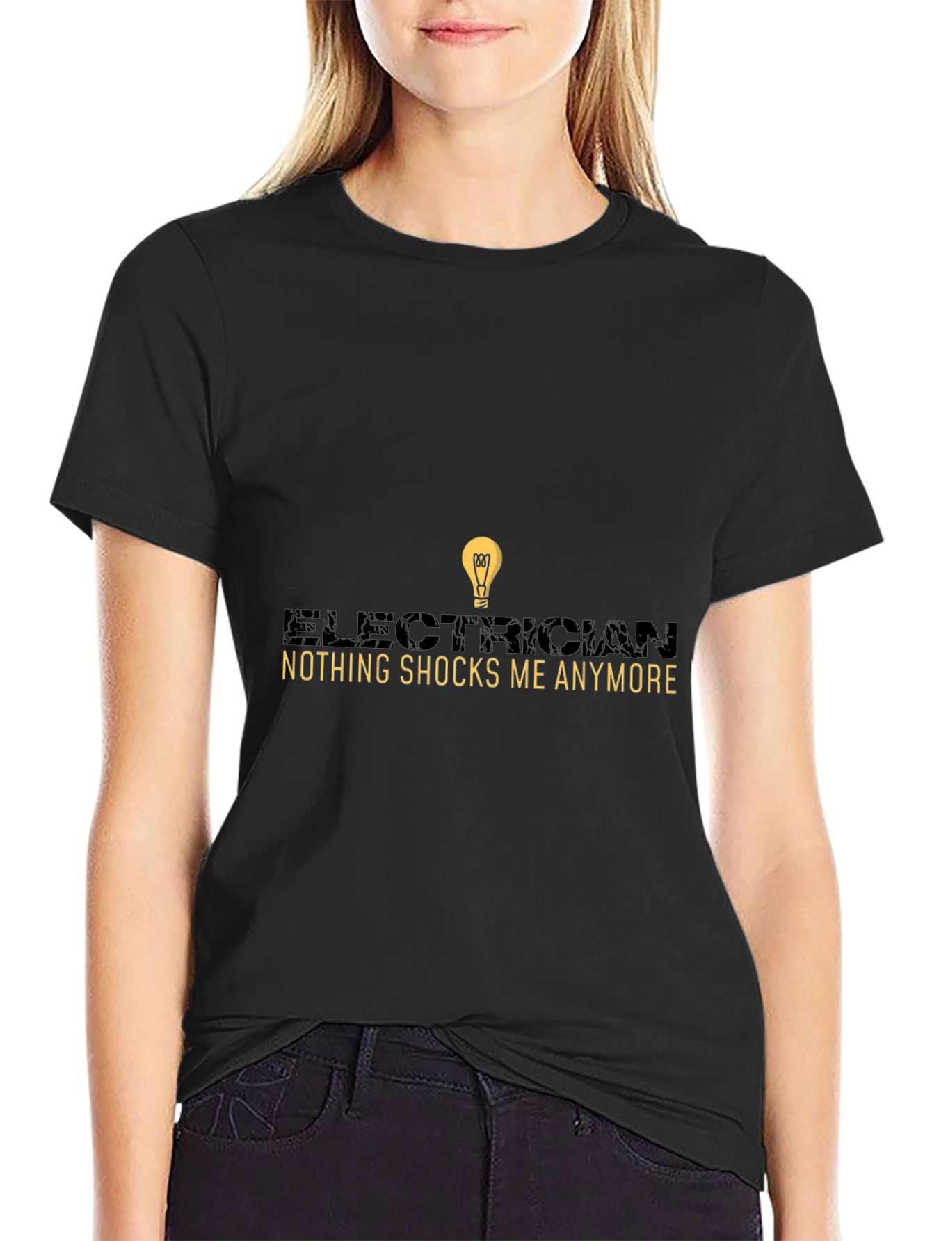 Electrician Humor Graphic Tee - Nothing Shocks Me