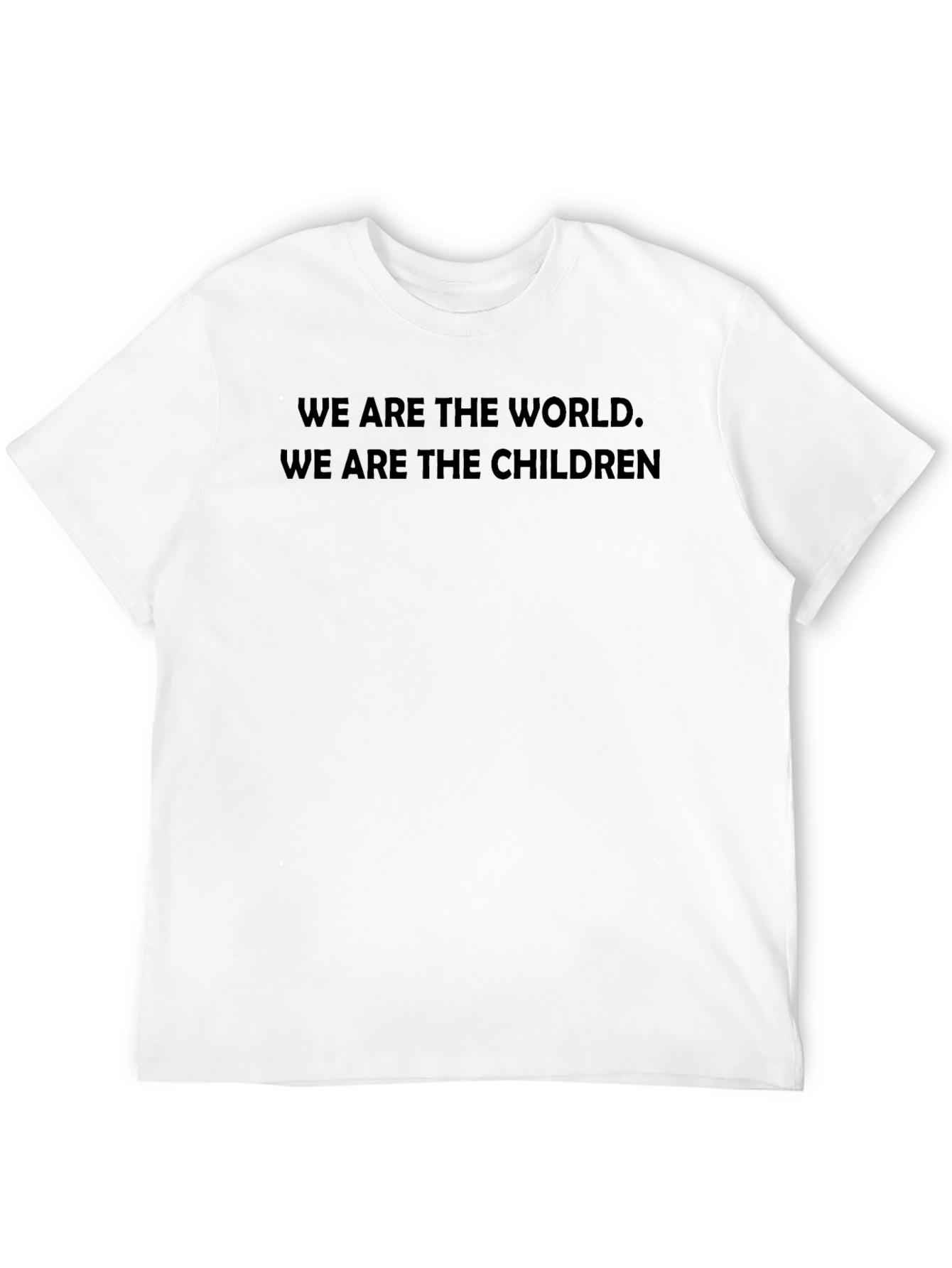We Are the World Graphic Tee - Black