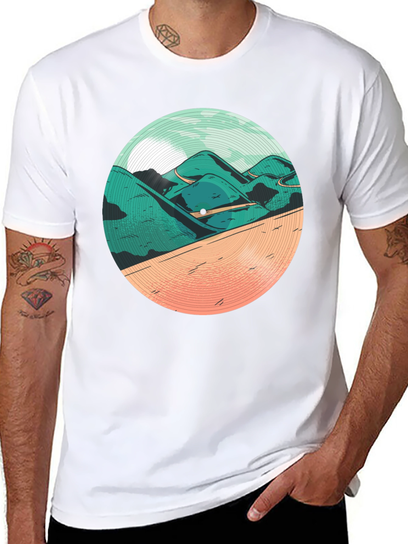 Mountain Vinyl Graphic Tee
