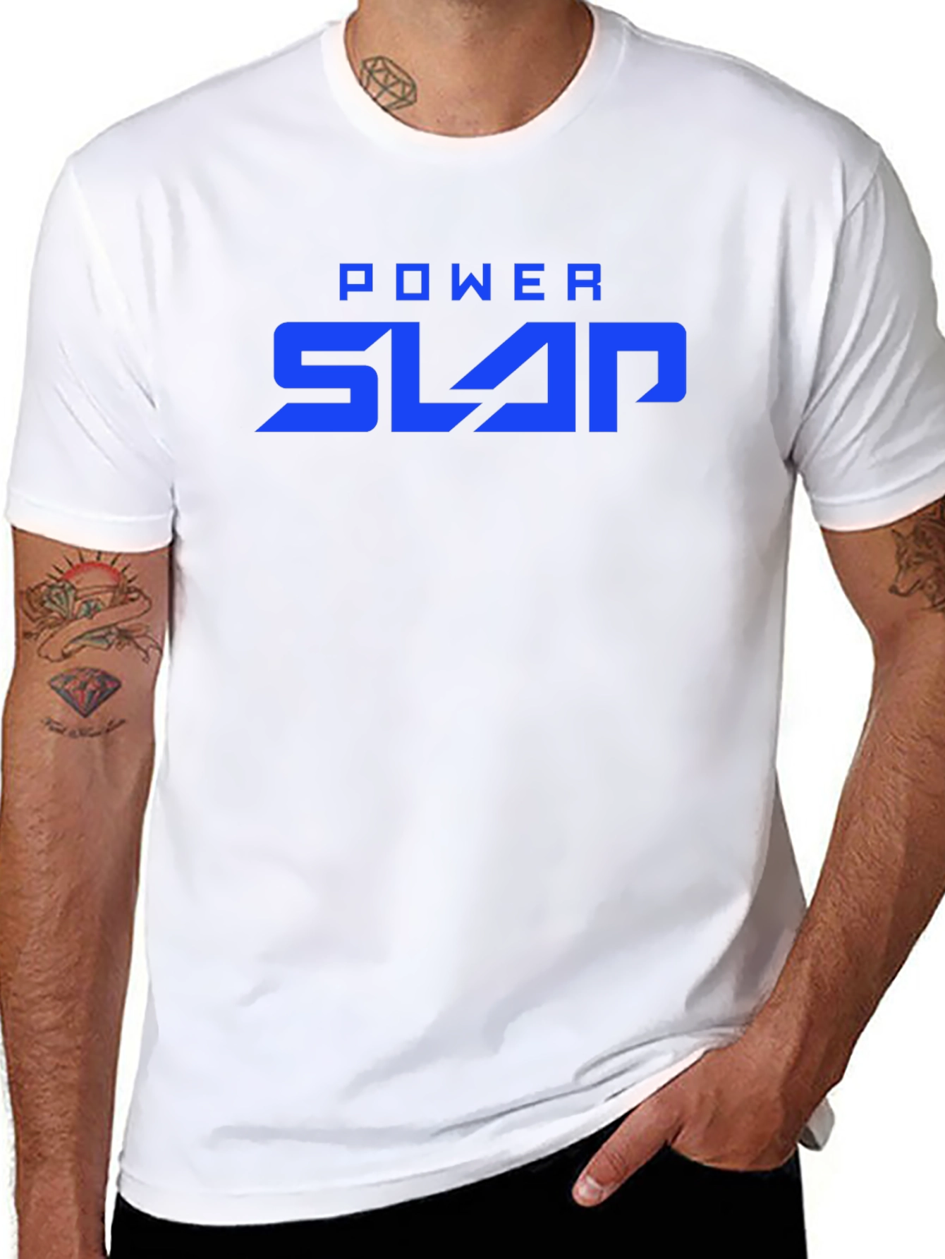 Power Slap Black T-Shirt - Bold Graphic Tee