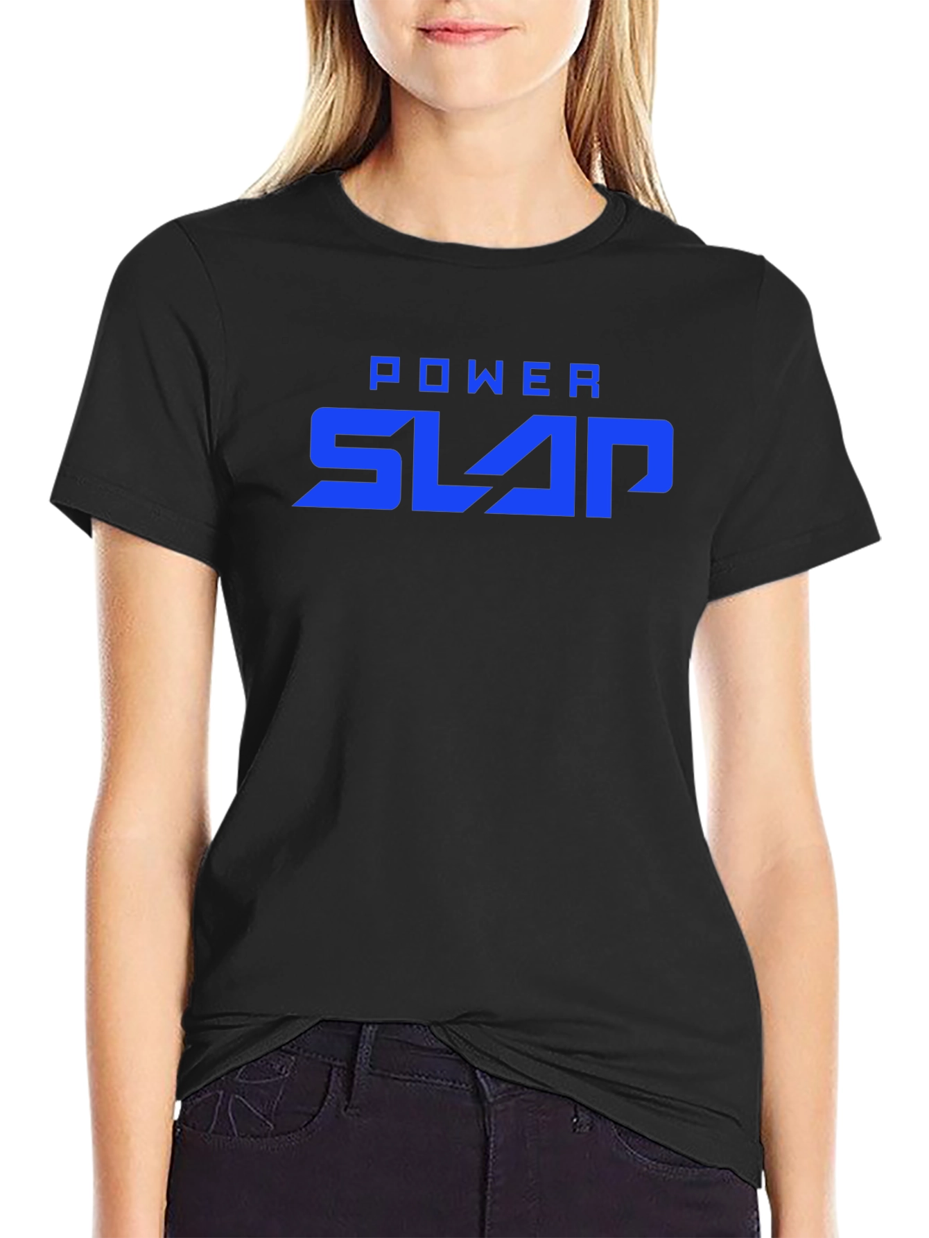 Power Slap Black T-Shirt - Bold Graphic Tee