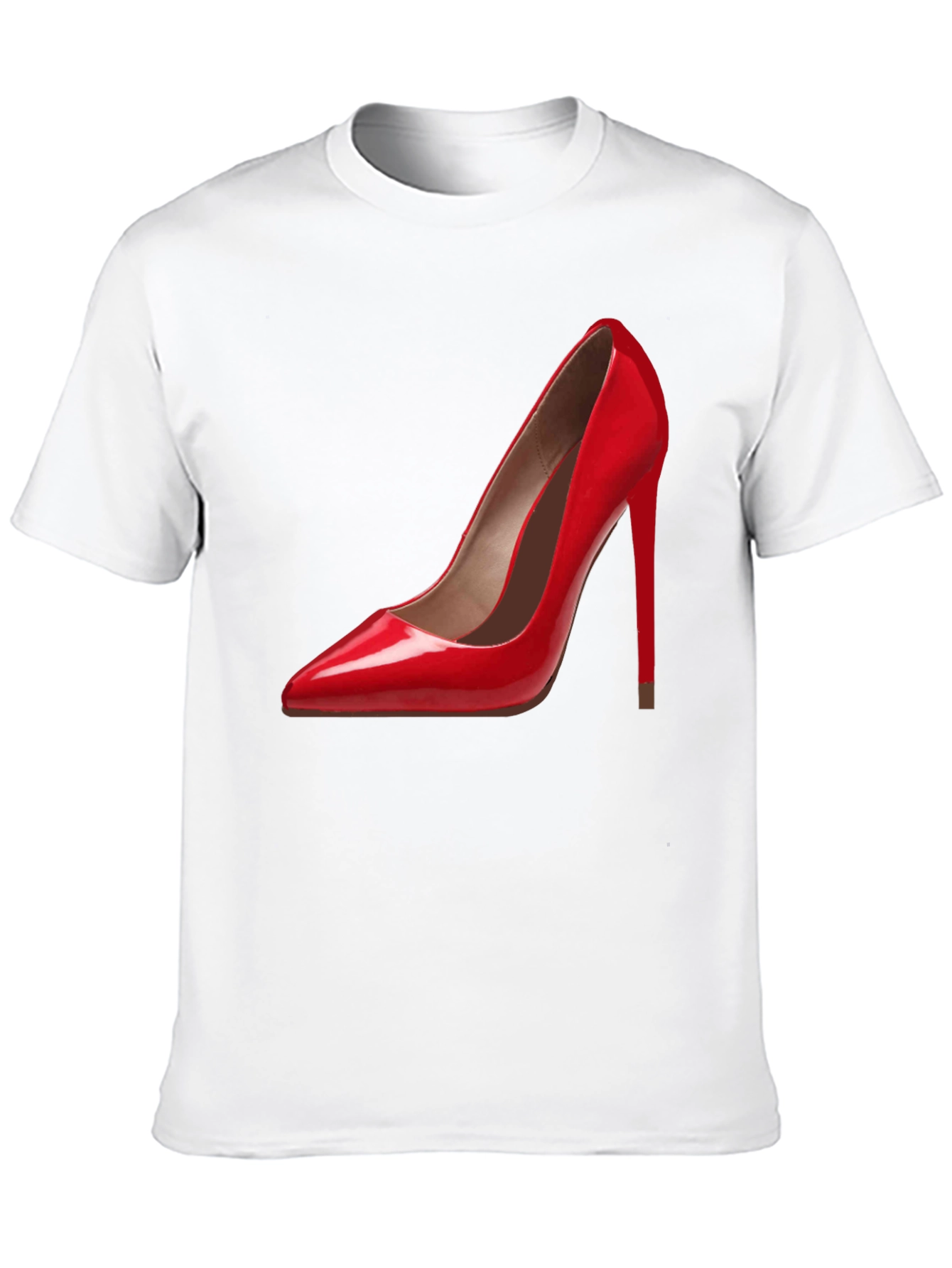 Red High Heel Graphic Tee - Fashionable & Stylish