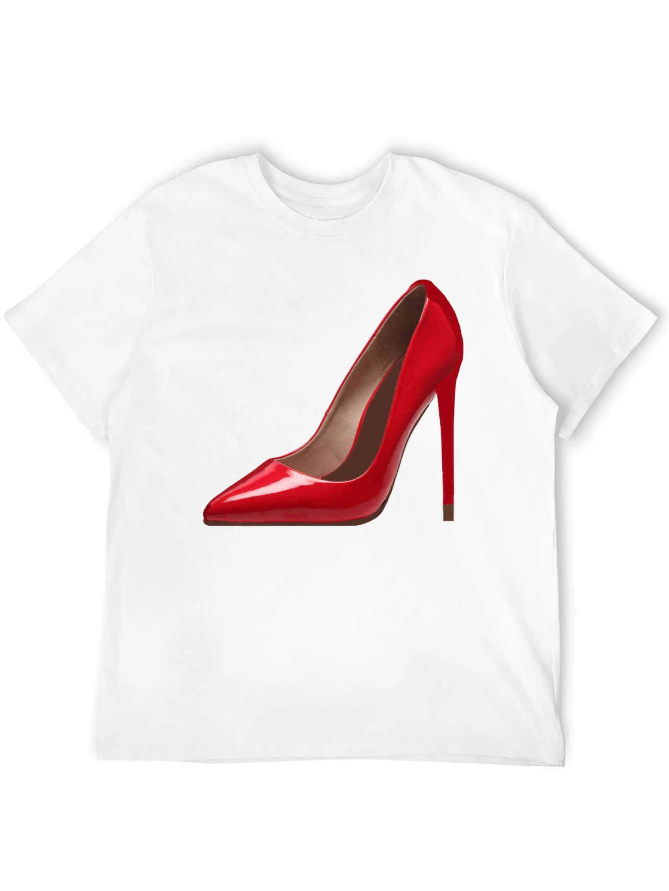Red High Heel Graphic Tee - Fashionable & Stylish