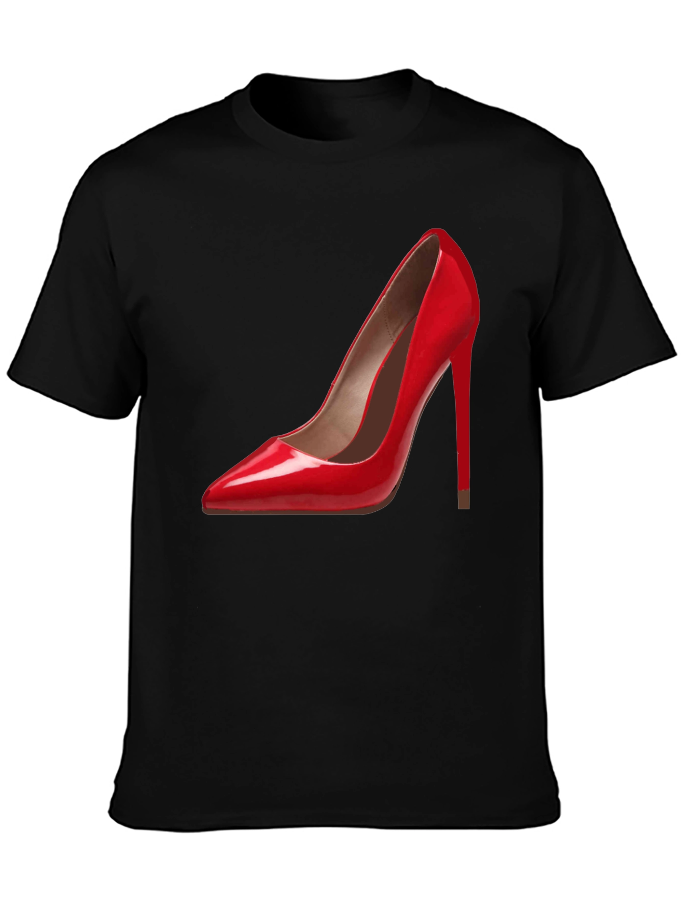 Red High Heel Graphic Tee - Fashionable & Stylish