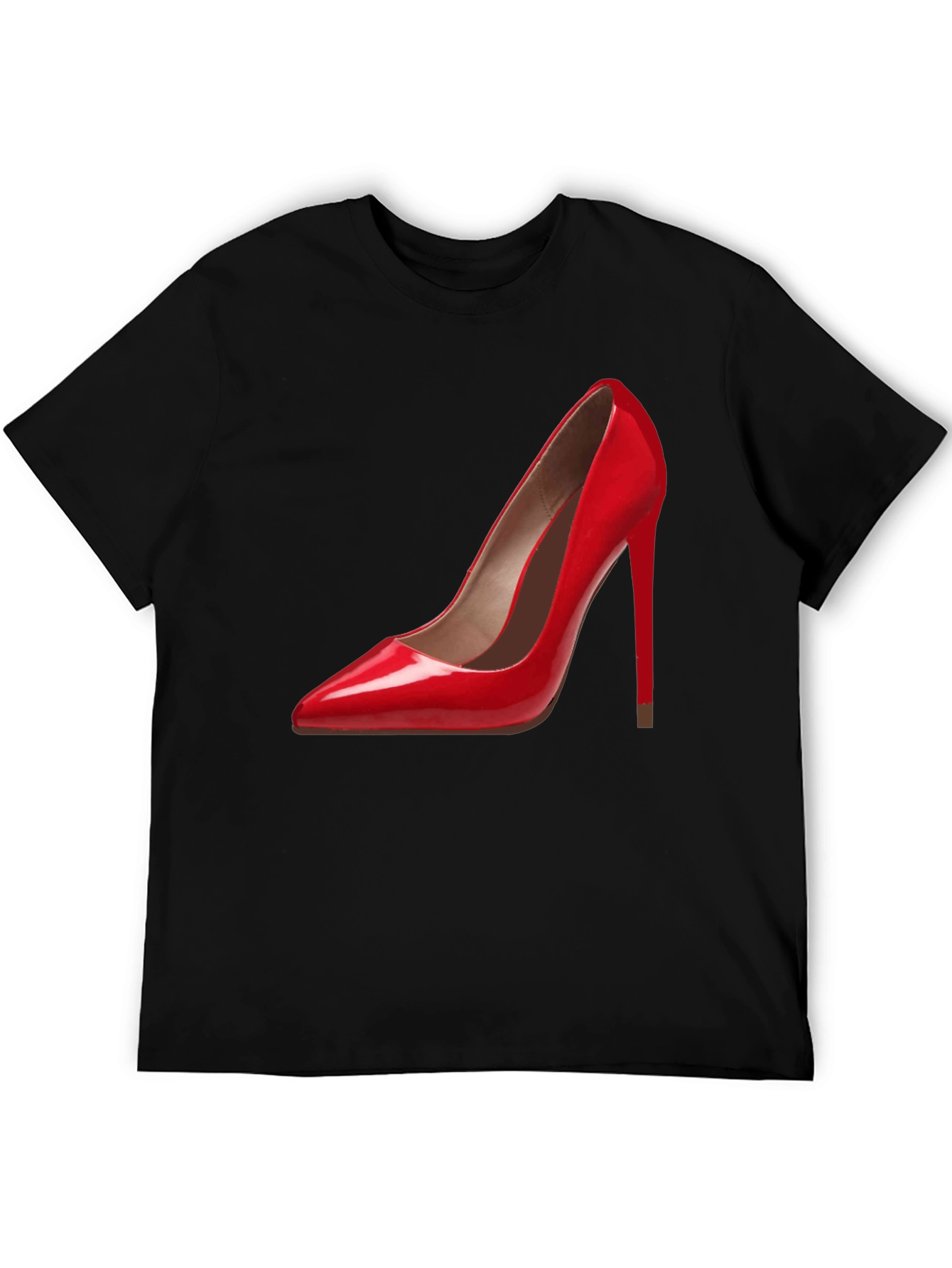 Red High Heel Graphic Tee - Fashionable & Stylish