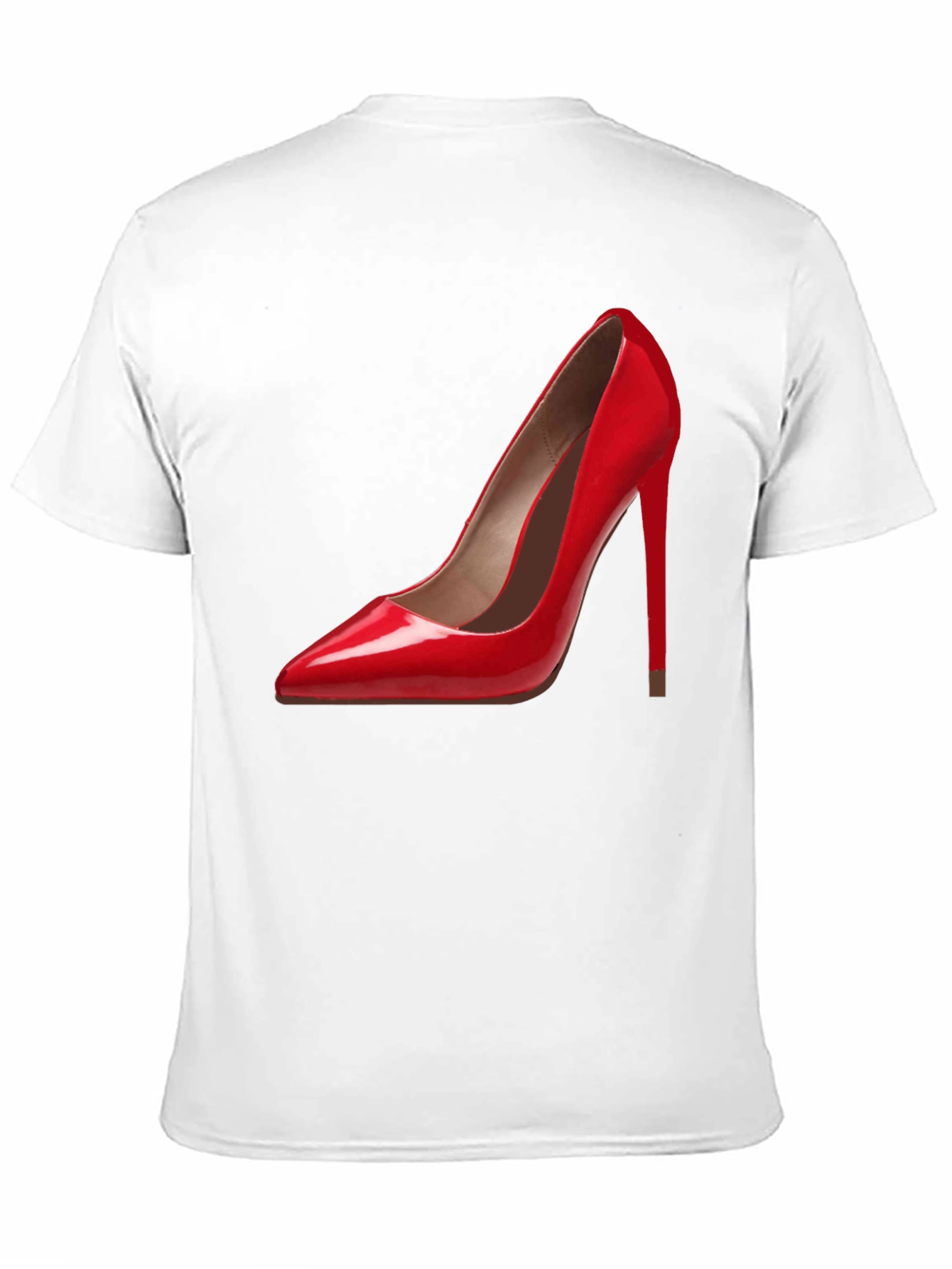 Red High Heel Graphic Tee - Fashionable & Stylish