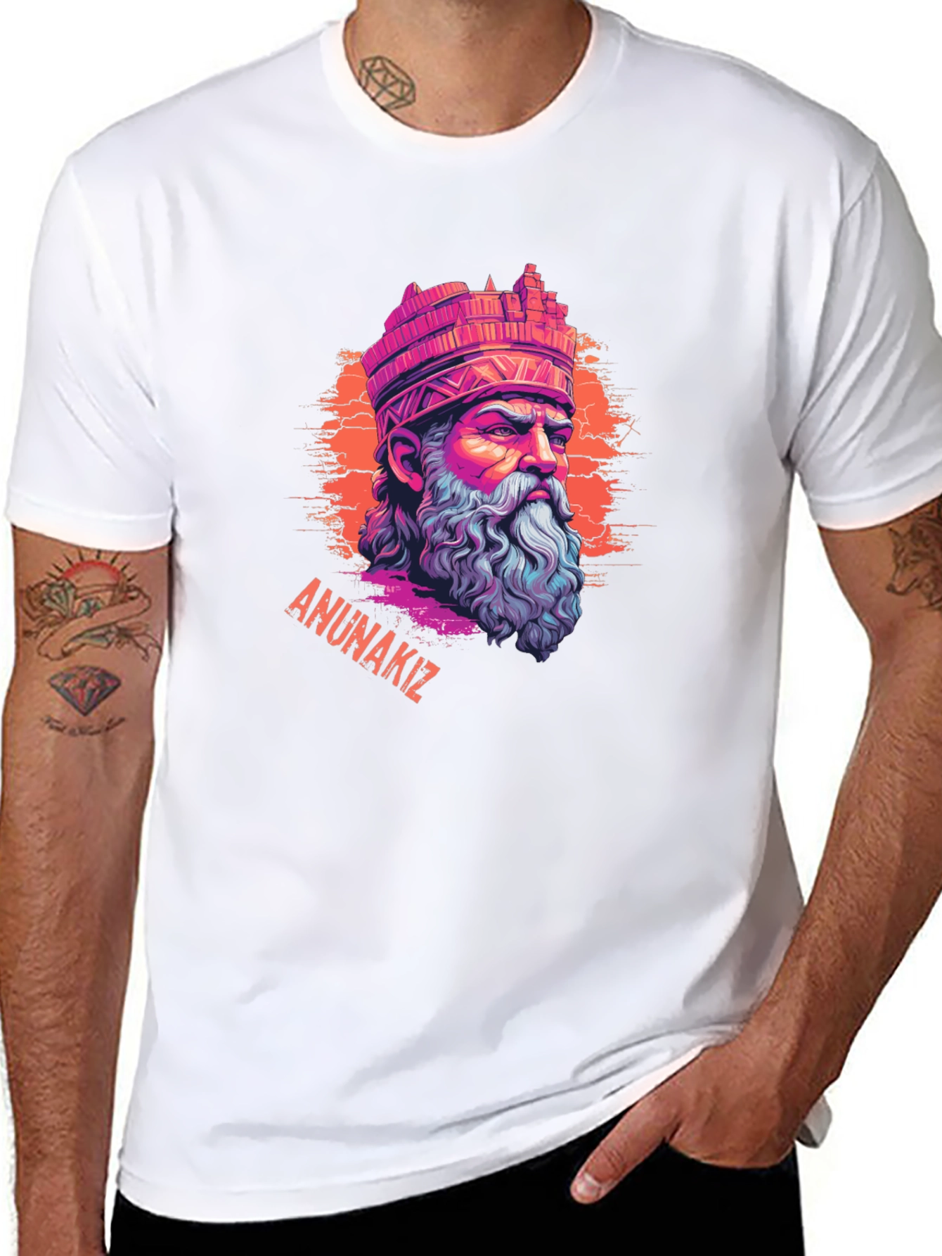 Anunnakiz Graphic Tee - Sumerian God Design T-Shirt