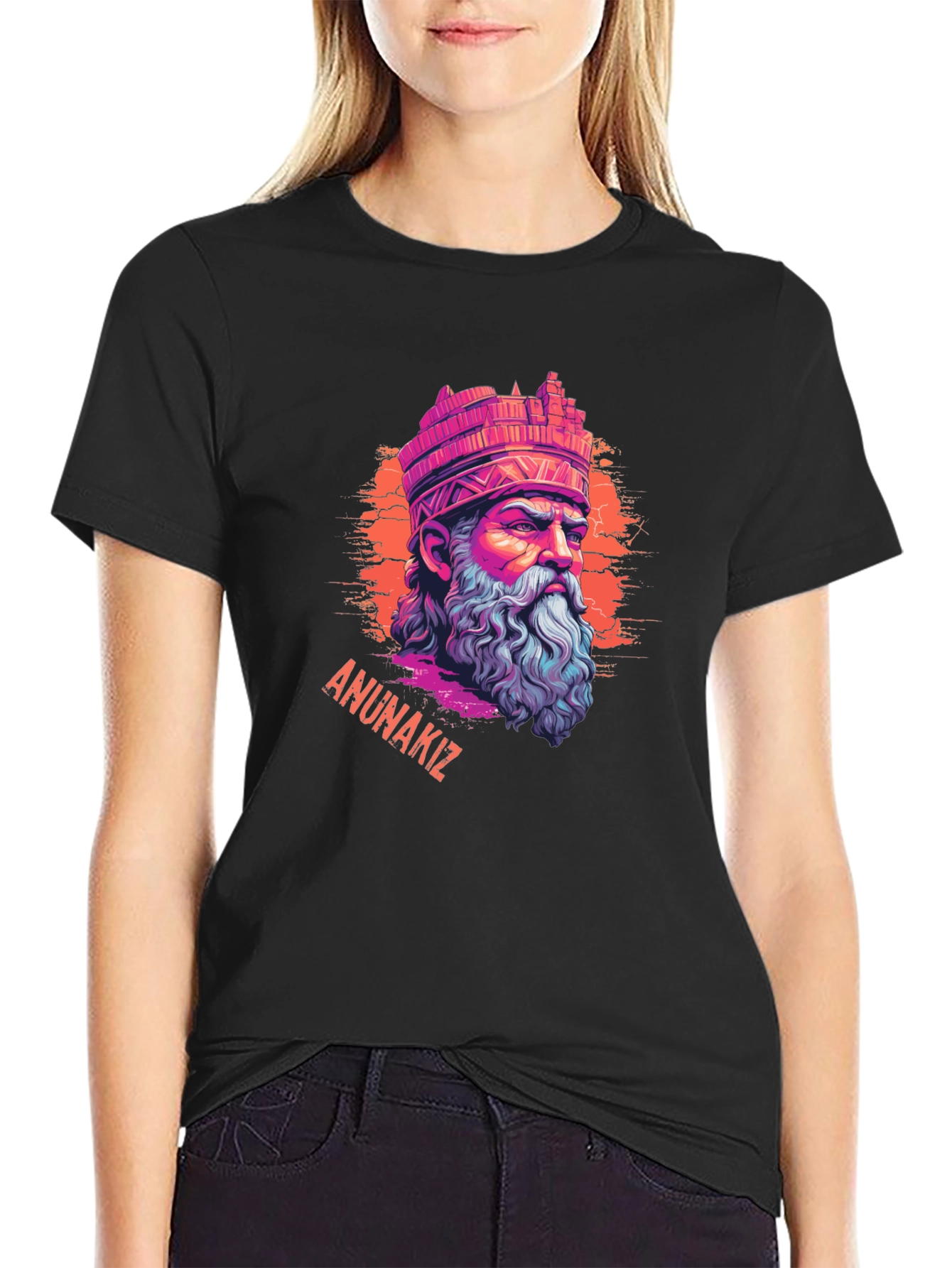 Anunnakiz Graphic Tee - Sumerian God Design T-Shirt