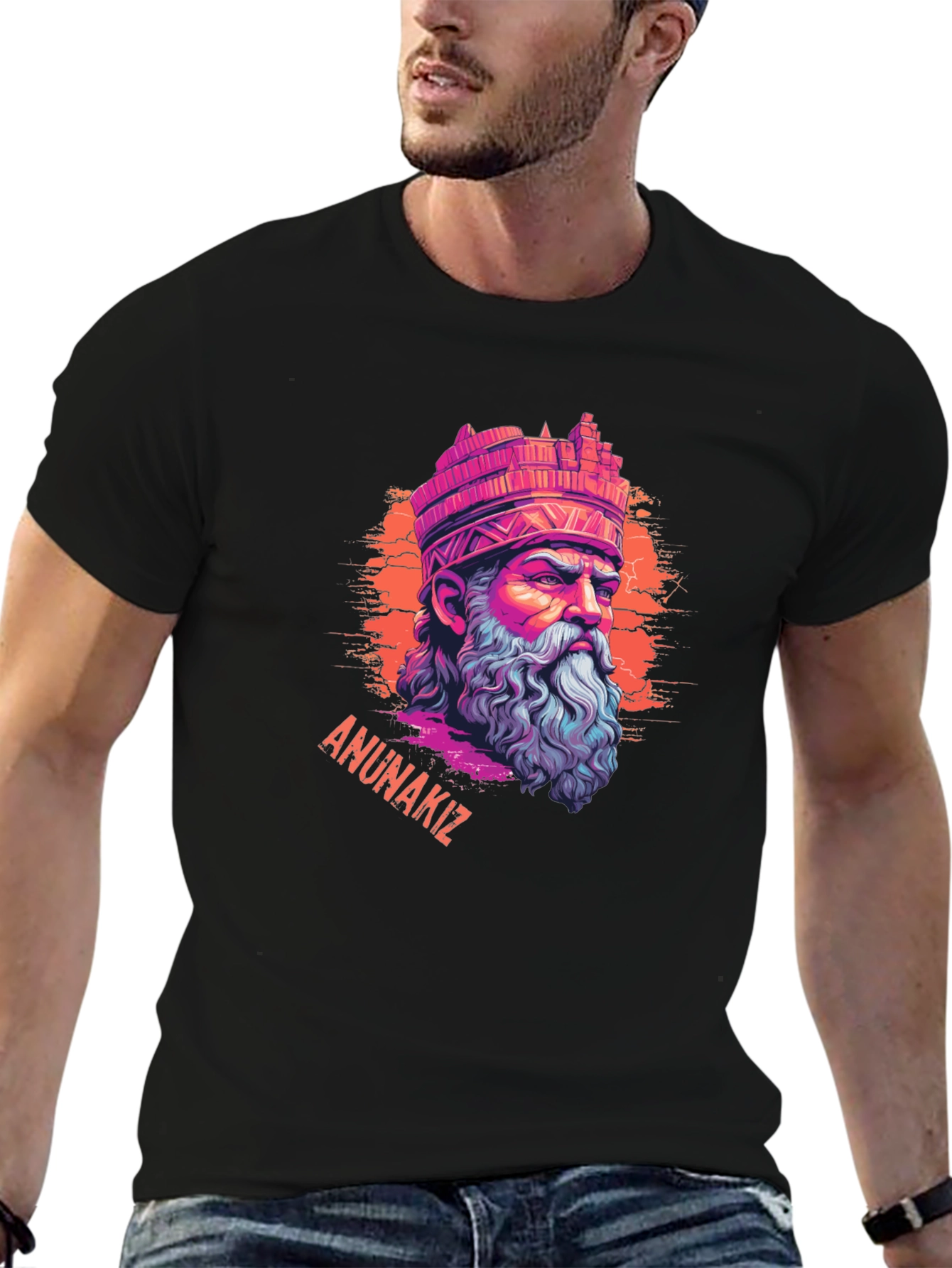 Anunnakiz Graphic Tee - Sumerian God Design T-Shirt
