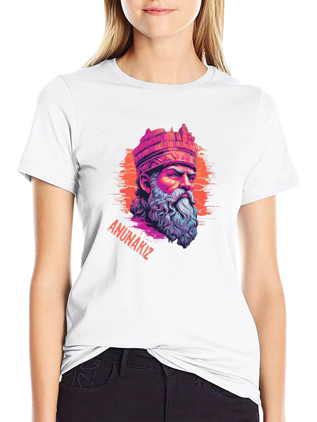 Anunnakiz Graphic Tee - Sumerian God Design T-Shirt