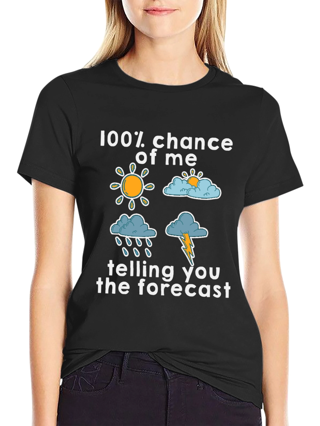 Weather Forecast Graphic Tee - 100% Chance