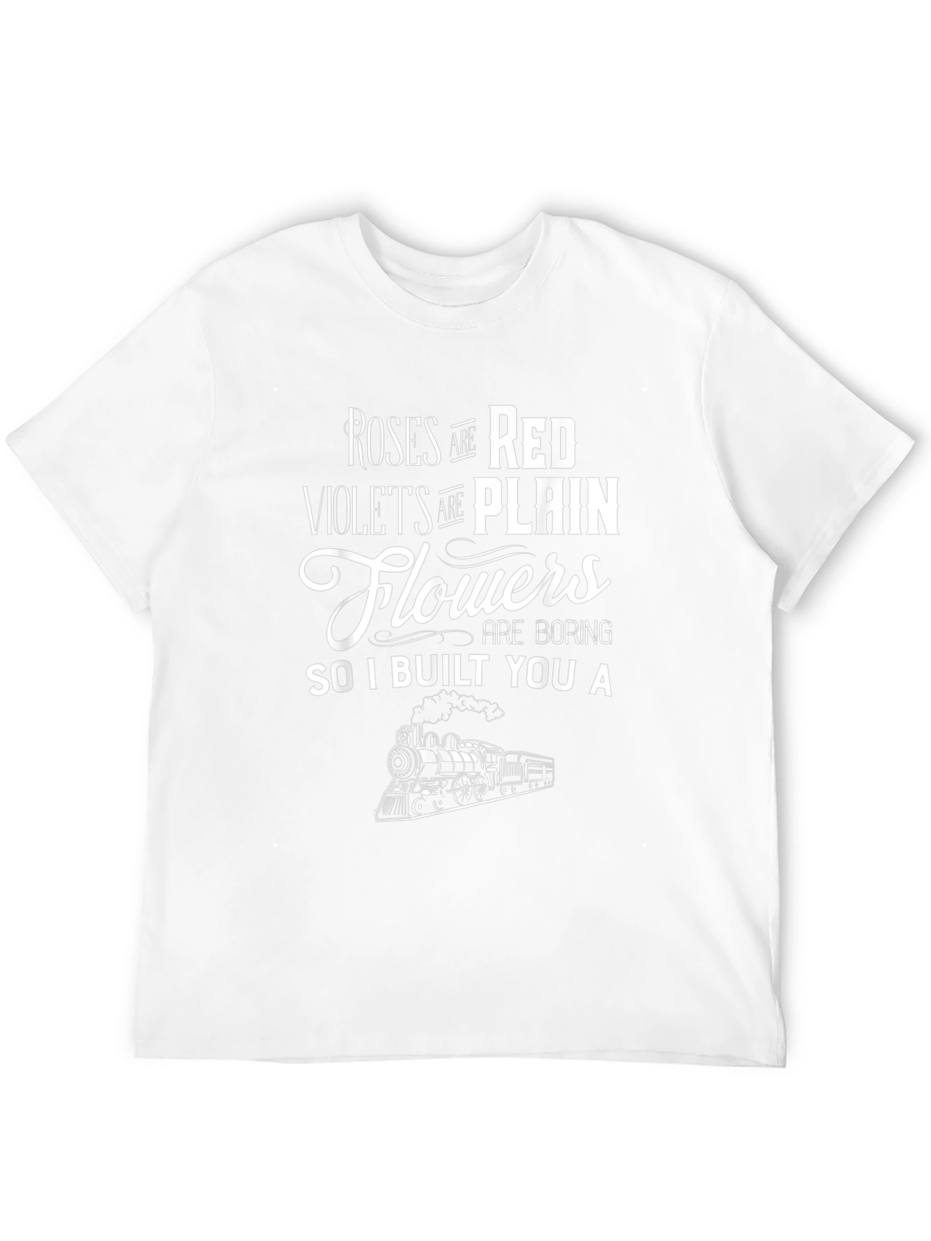 Roses are Red Train Graphic Tee - Black