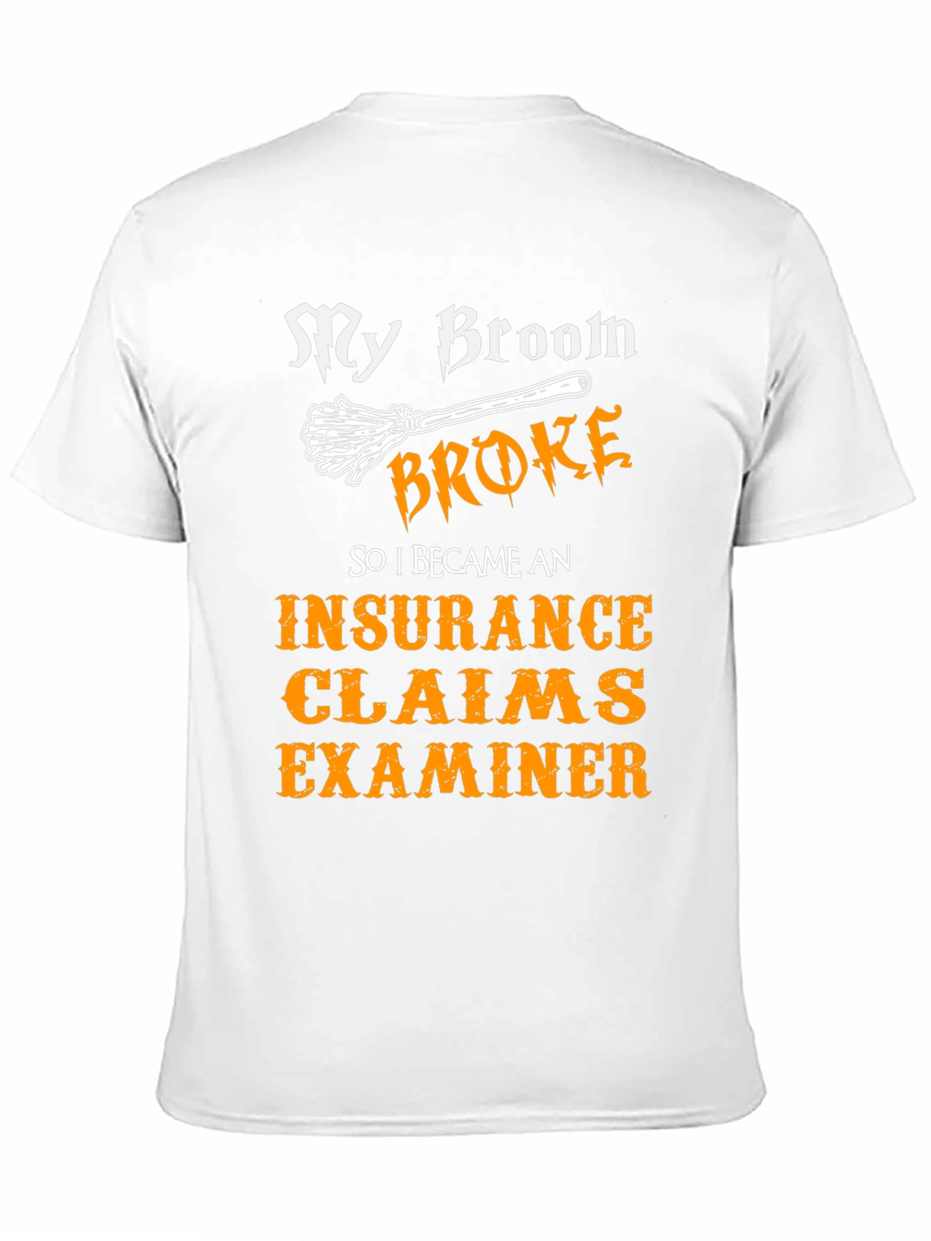 Funny Insurance Claims Examiner Halloween T-Shirt