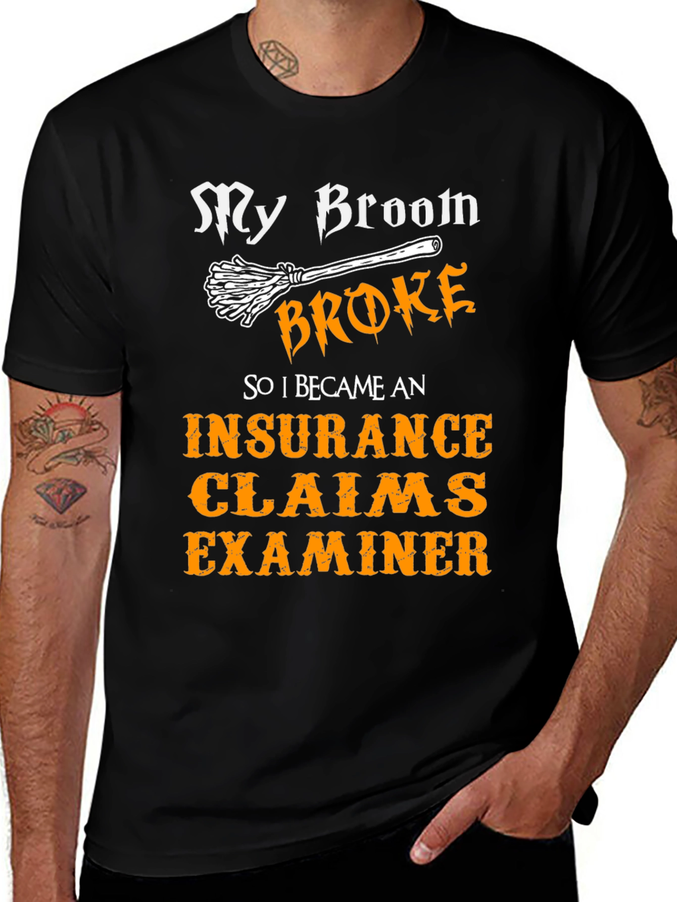 Funny Insurance Claims Examiner Halloween T-Shirt