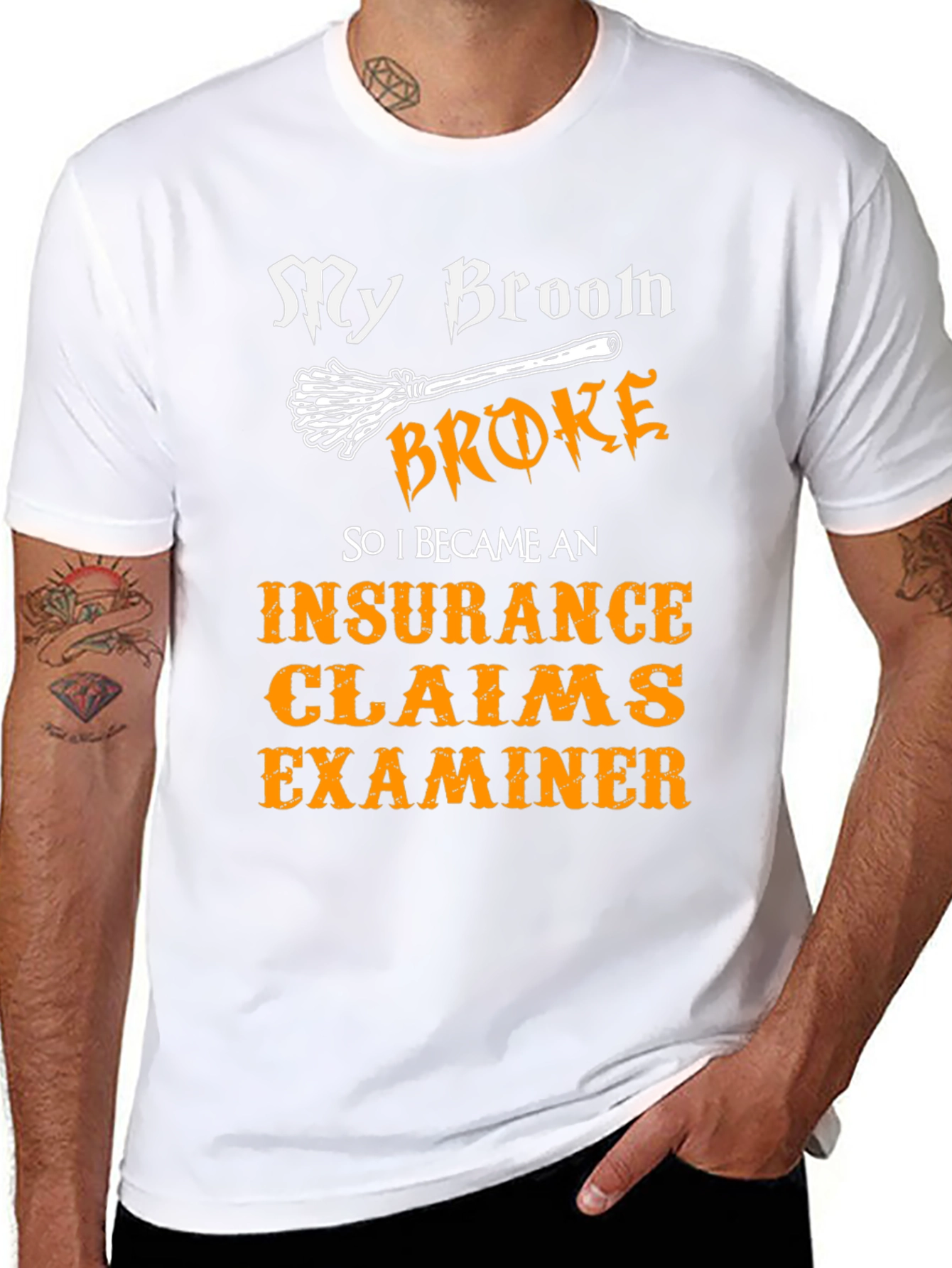 Funny Insurance Claims Examiner Halloween T-Shirt