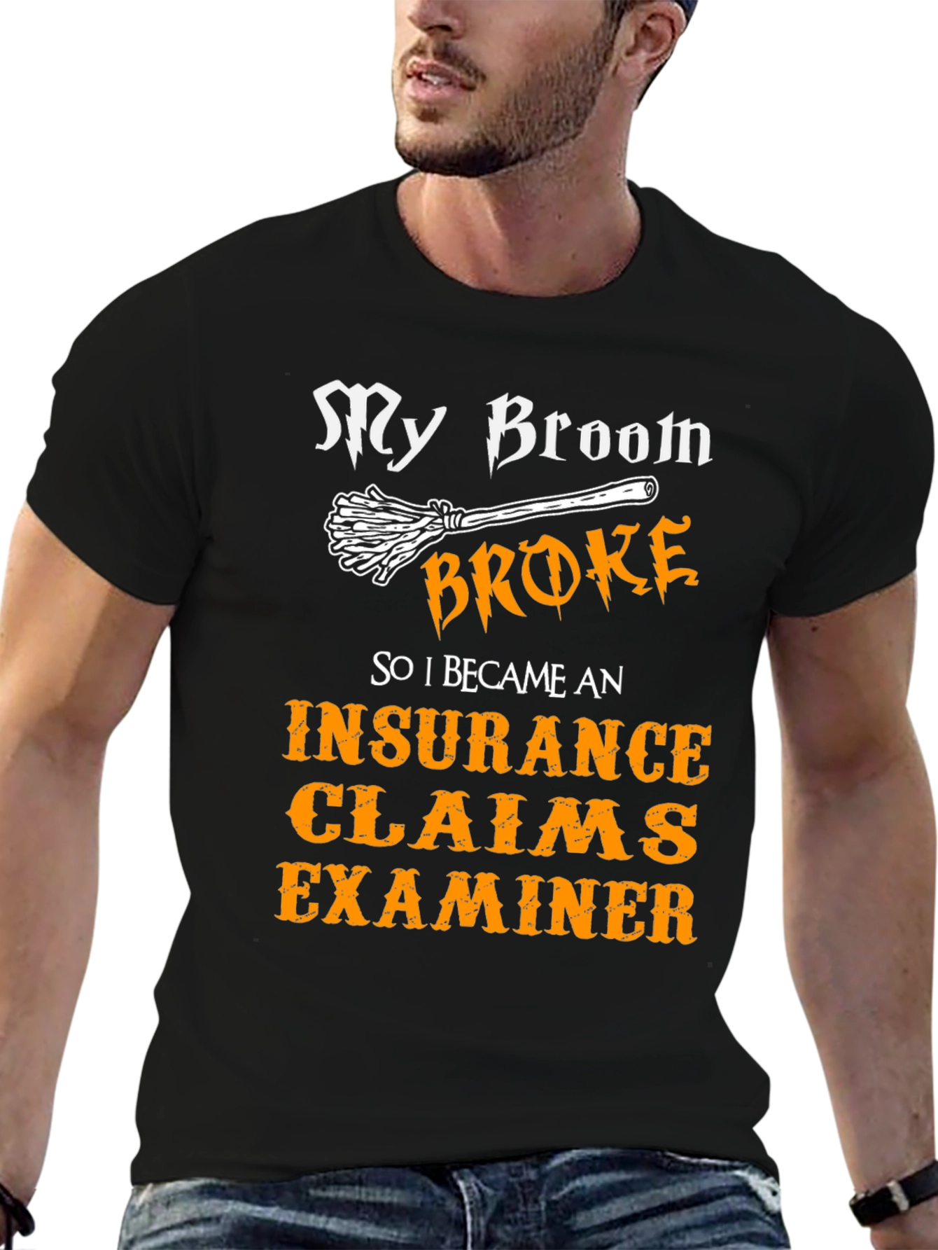 Funny Insurance Claims Examiner Halloween T-Shirt