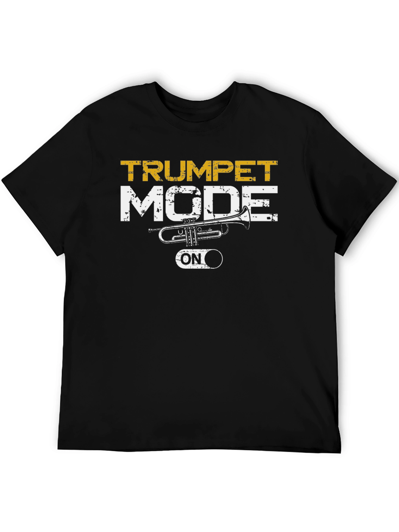 Trumpet Mode ON Black Graphic Tee