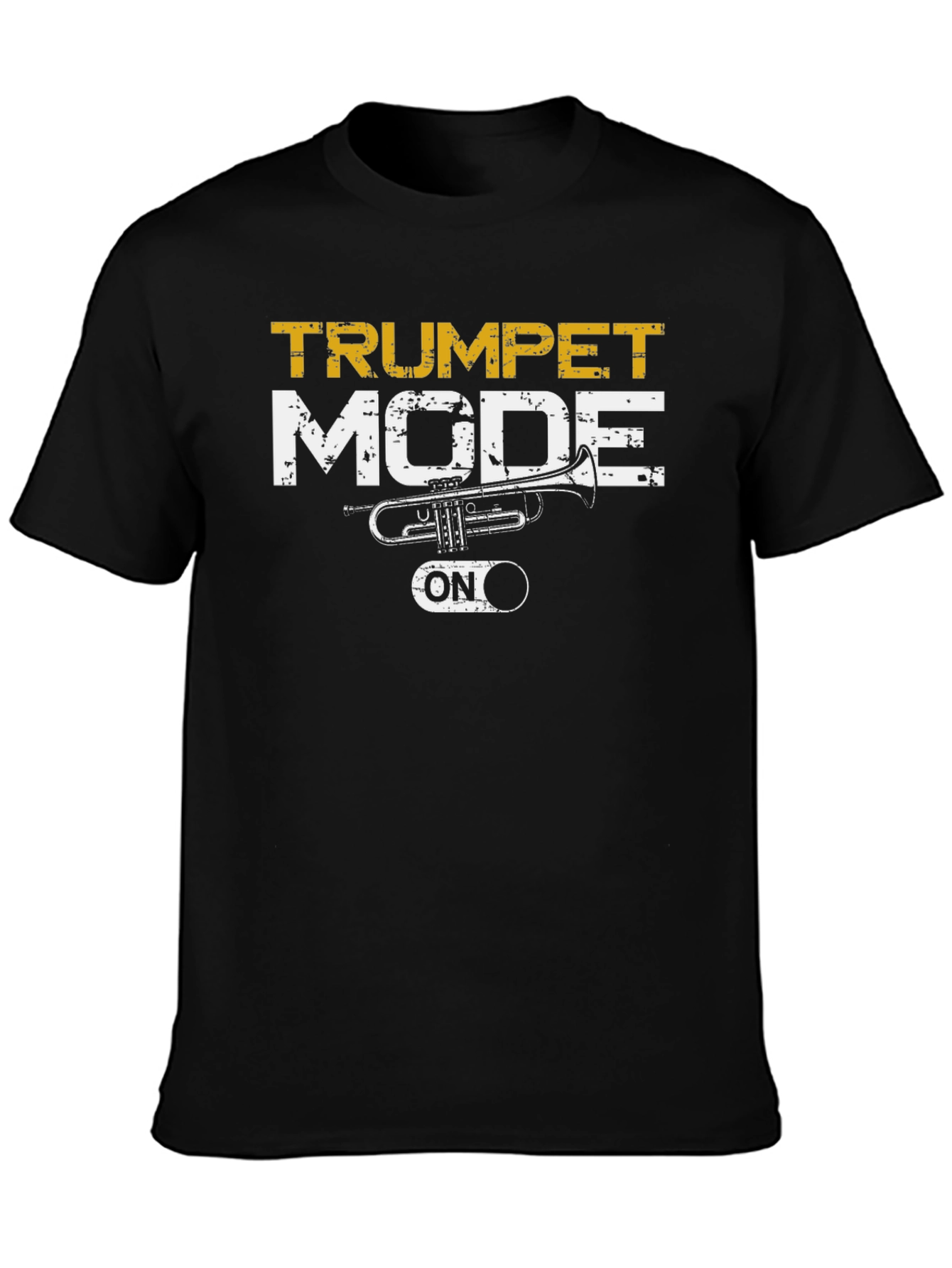 Trumpet Mode ON Black Graphic Tee