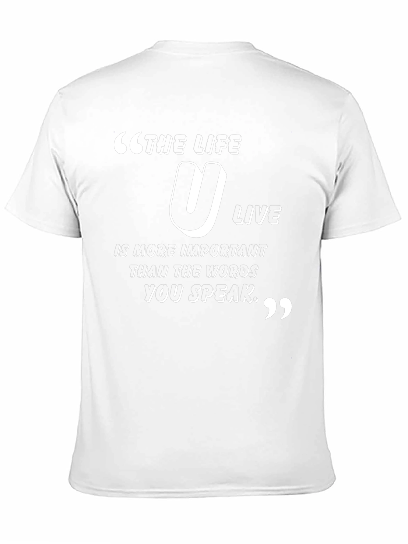 Inspirational Life Quote T-Shirt - Black