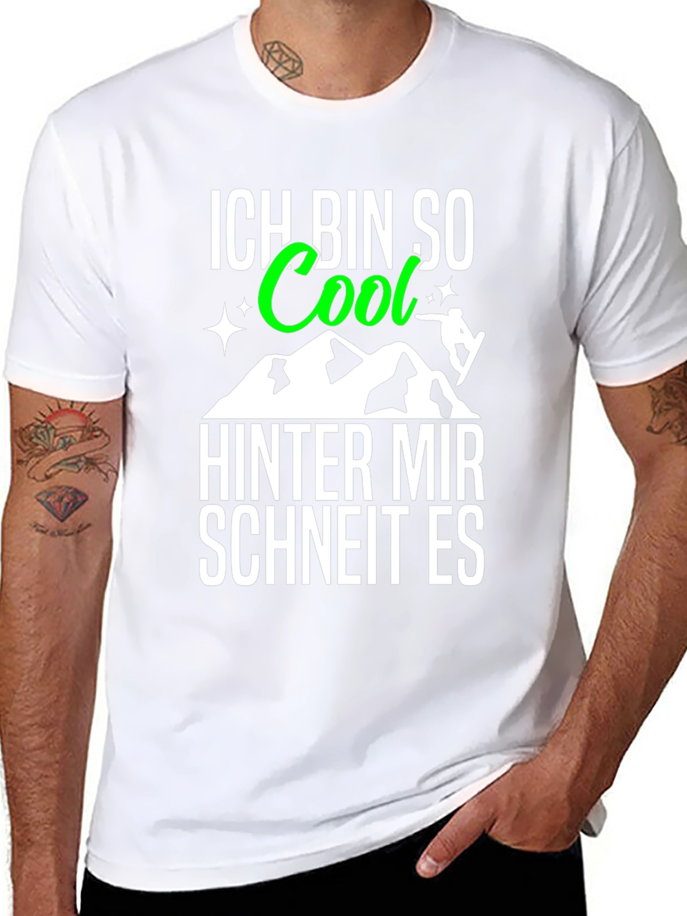 Ich Bin So Cool T-Shirt: German Snowboarding Tee