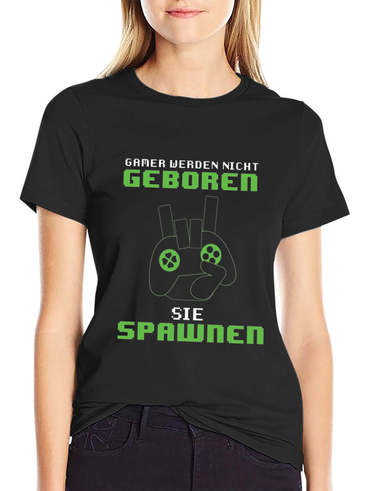 Gamer Born Spawned Graphic Tee
