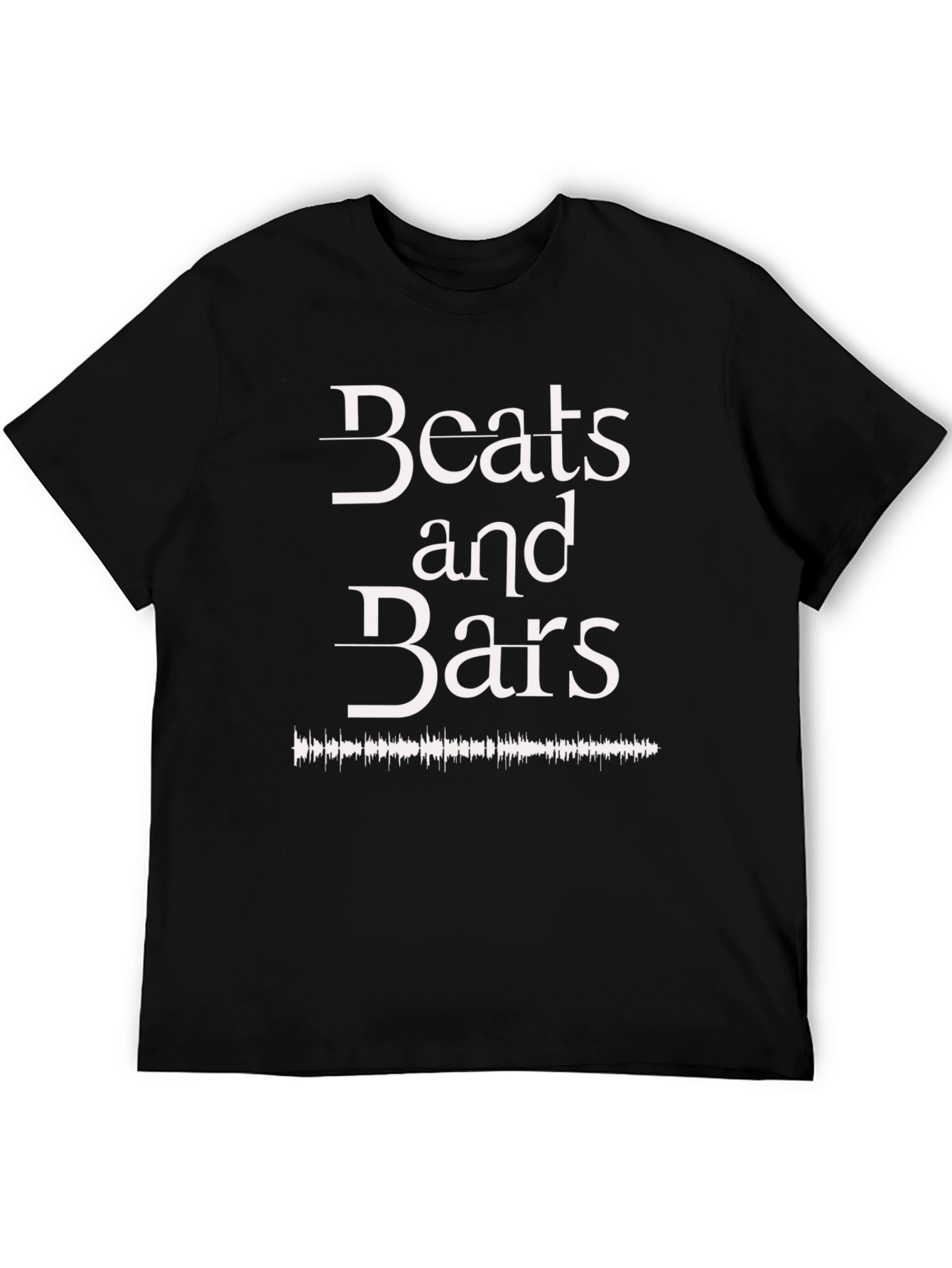 Beats and Bars Graphic Tee - Black