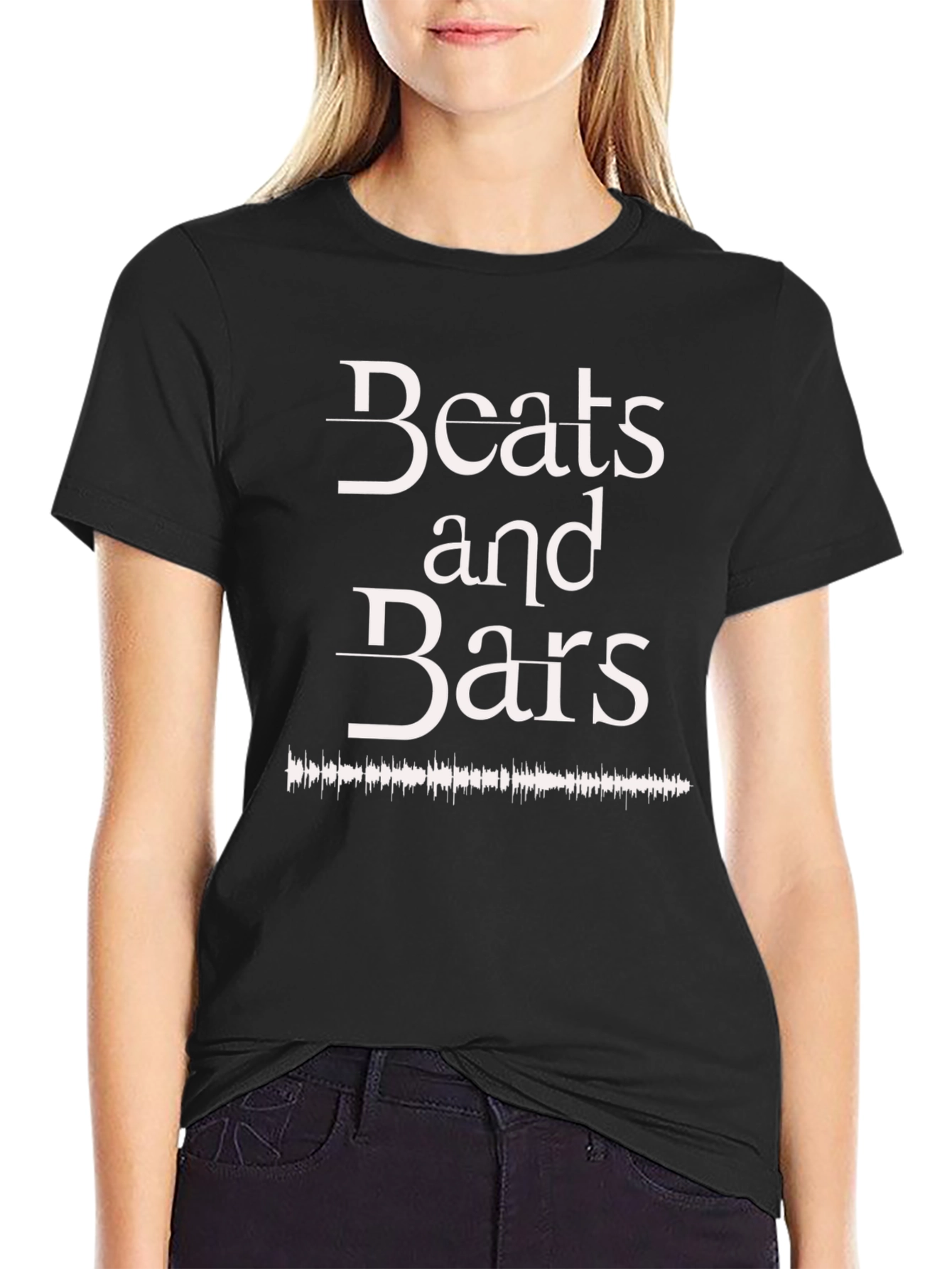 Beats and Bars Graphic Tee - Black