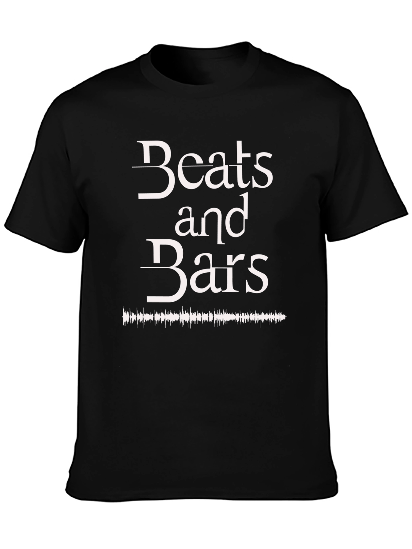 Beats and Bars Graphic Tee - Black